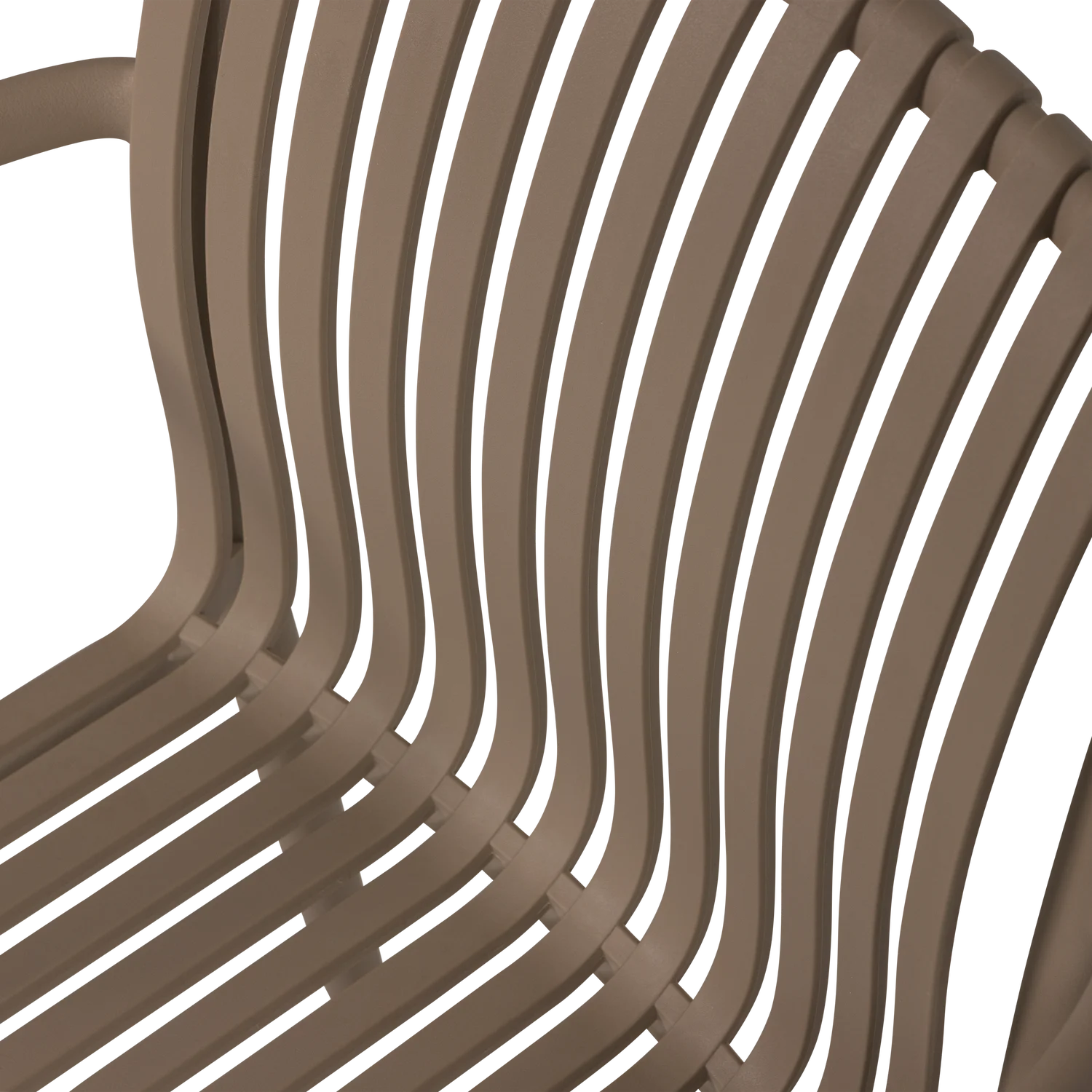 2er Set Gartenstuhl Kunststoff EASY GOING mittelbraun