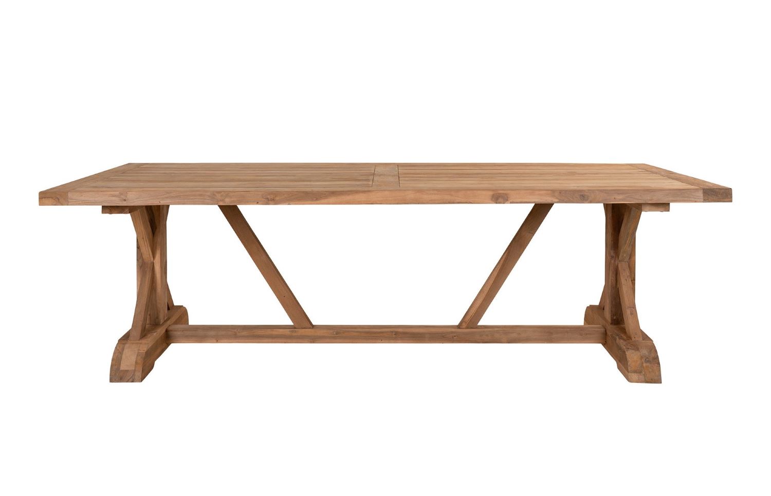 Gartentisch NOLOS 240 x 100 cm Teakholz braun