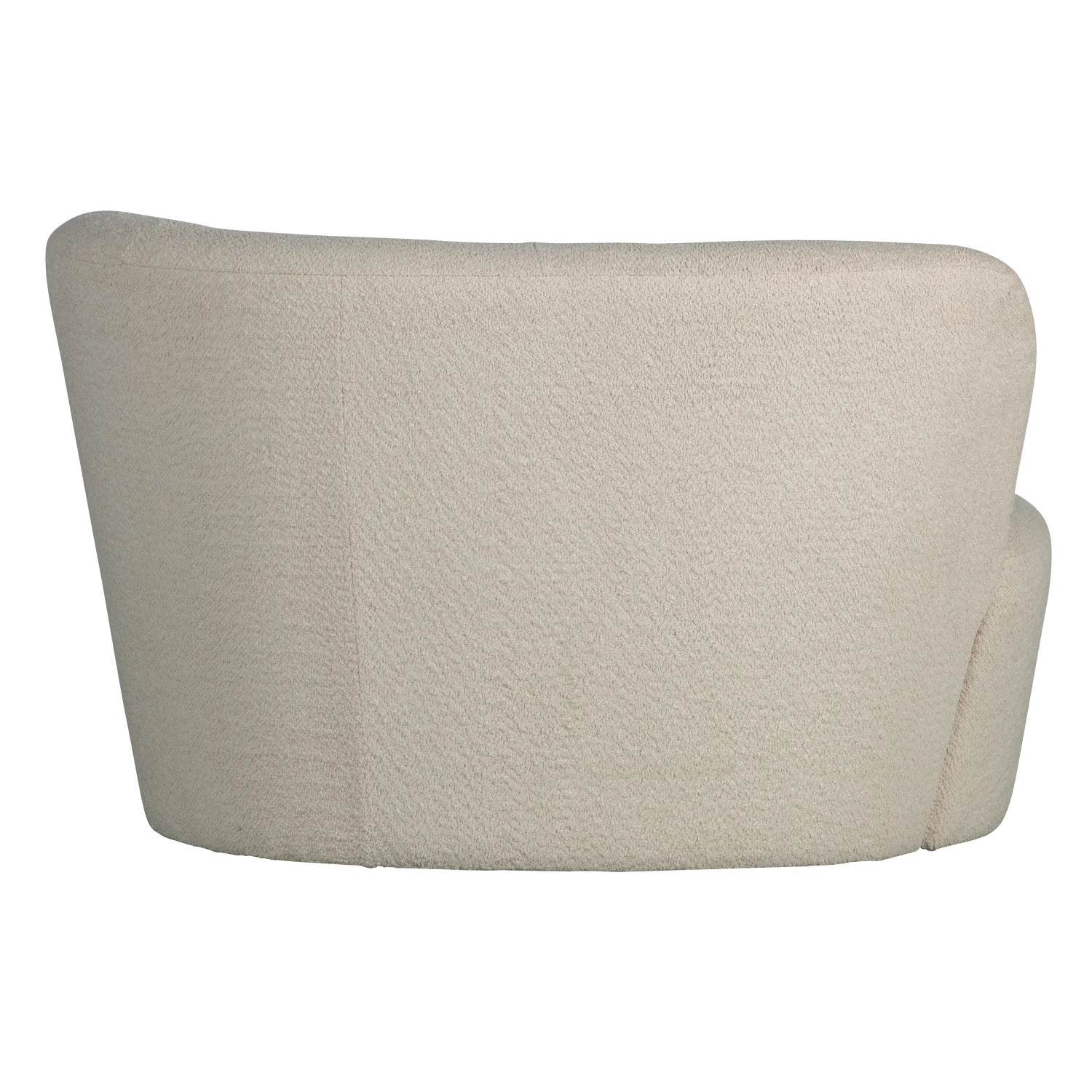 Kleines Sofa Stone rechts 112 cm Bouclé creme Loungesofa