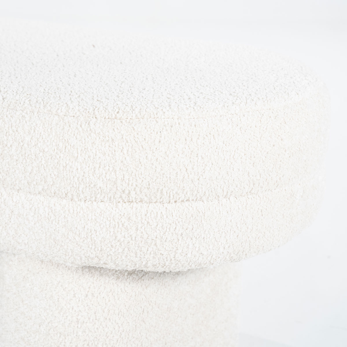 Esstischbank Rama 120 cm Teddystoff beige Sitzbank