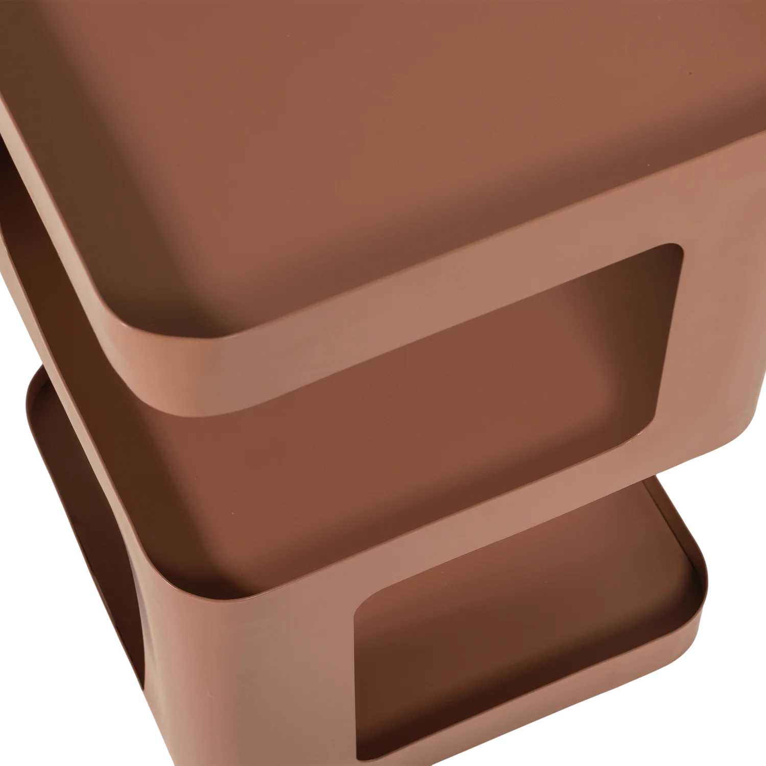 Beistelltisch Nachtschränkchen RIV H 54 cm Metall lachsrosa