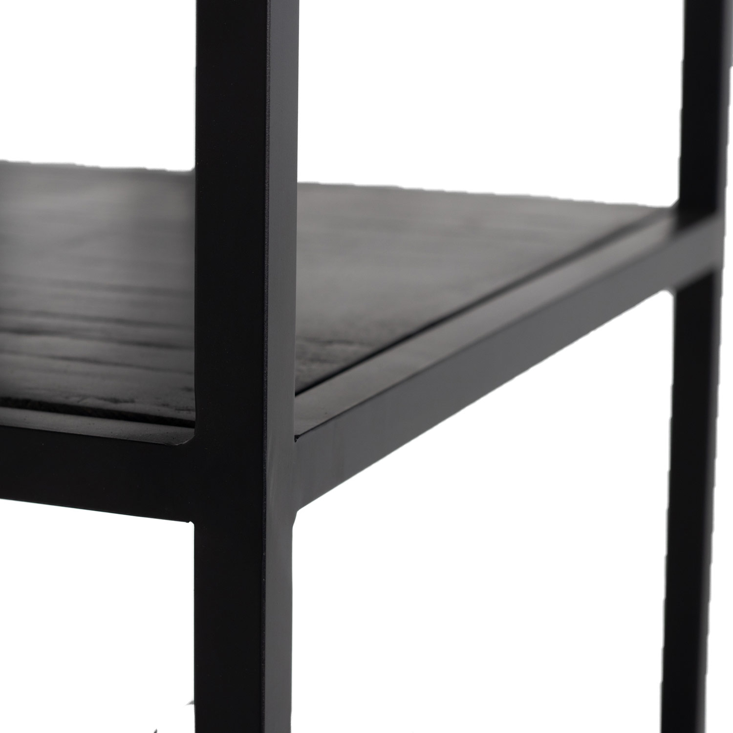 Regal mit Türen BONY B 75 cm Bücherregal schwarz