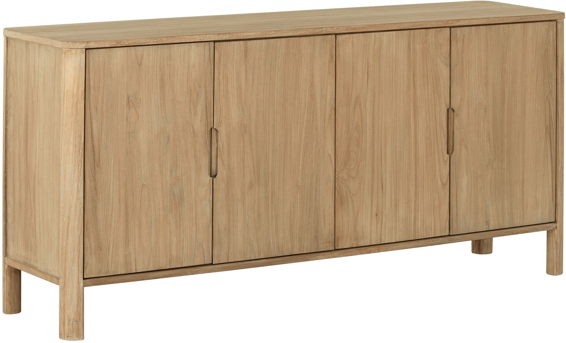 Sideboard Forte 180 cm Teakholz massiv natur Kommode