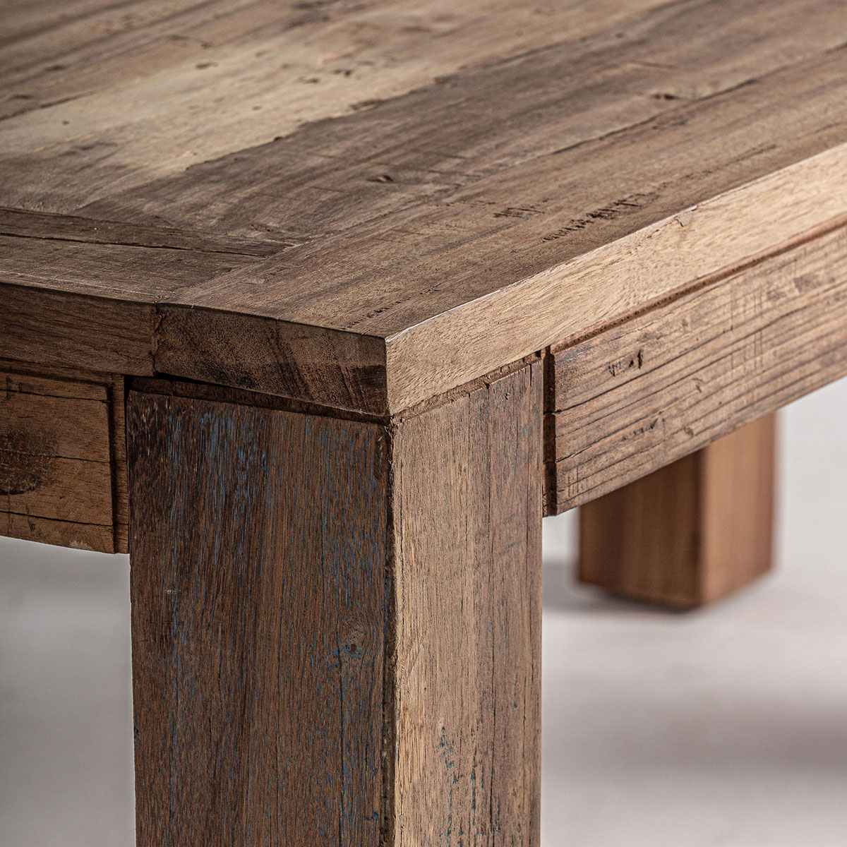 Esstisch BACKLYN 200 x 100 cm recyceltes Massivholz rustikal