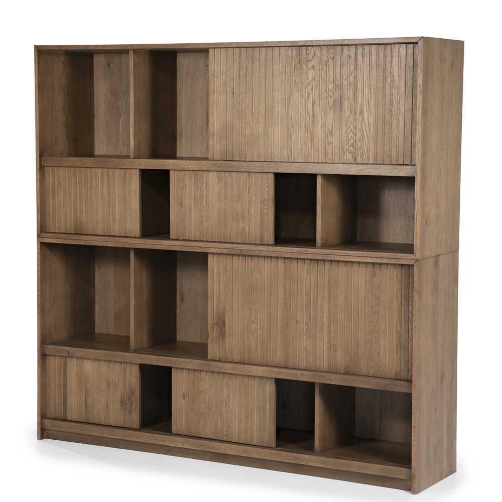 Bücherschrank MILO 180 cm Eiche braun