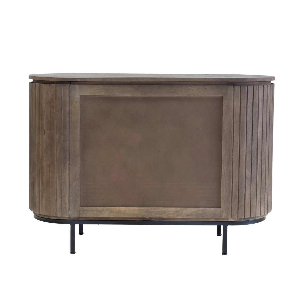 Sideboard LORA 115 cm mit 2 Türen Kommode Mango Massivholz dunkelbraun