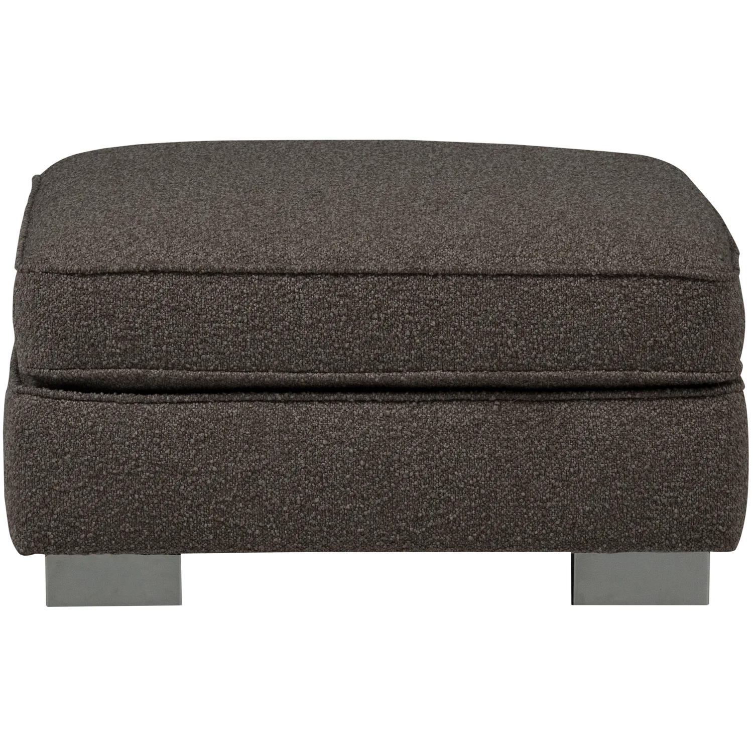 Pouf LAZY 95 x 83 cm Hocker Sitzhocker Bouclé anthrazit