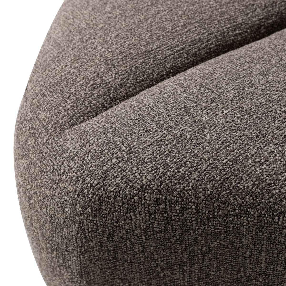 Esszimmerbank Eckbank MOJO Eck Element Bouclé braun melange