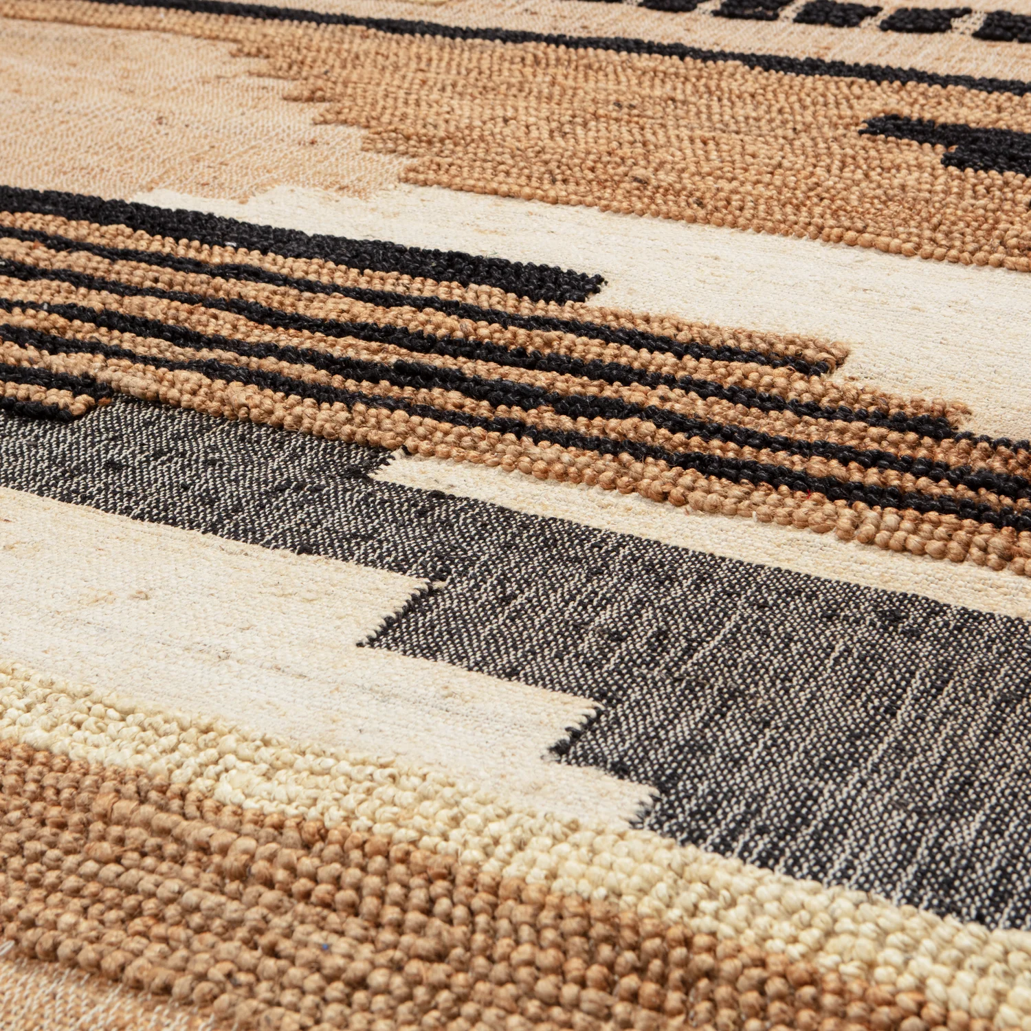 Vintage Teppich LIBERAL 240 x 170 cm Jute Baumwolle multicolor Carpet