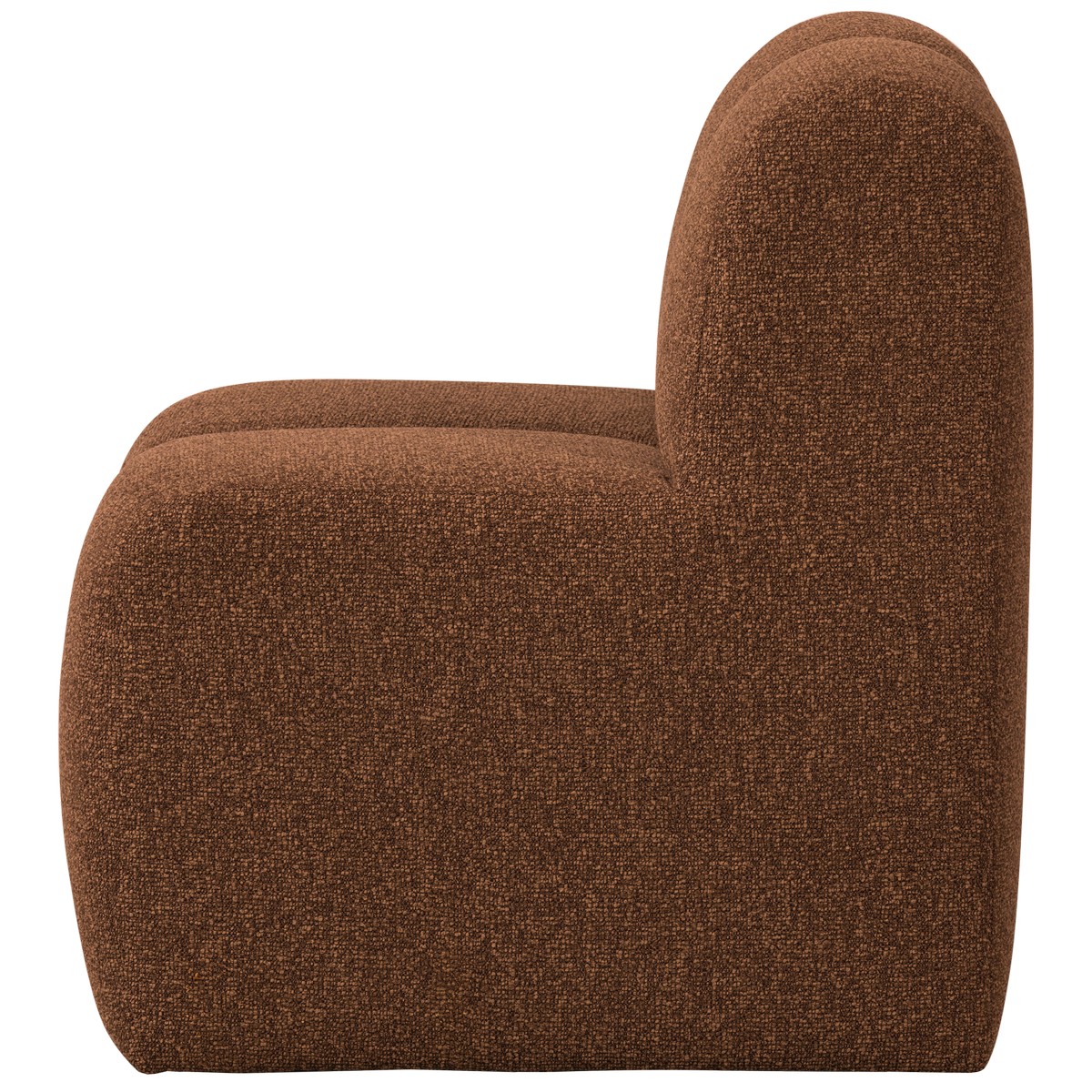 Esszimmerbank Eckbank MOJO 84 cm Element Bouclé rost melange