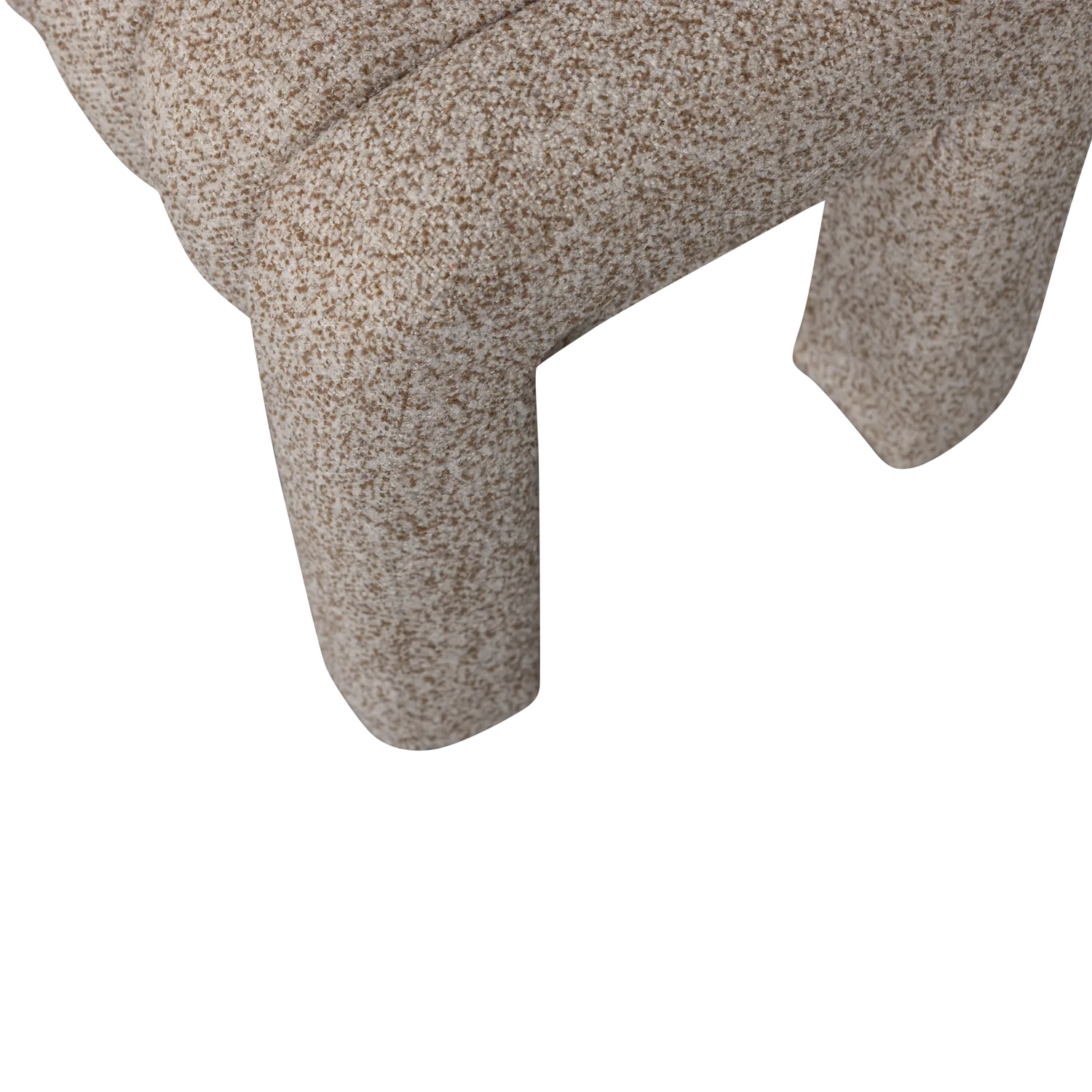 Esstischbank Polsterbank FREX 110 cm Bouclé-Stoff braun