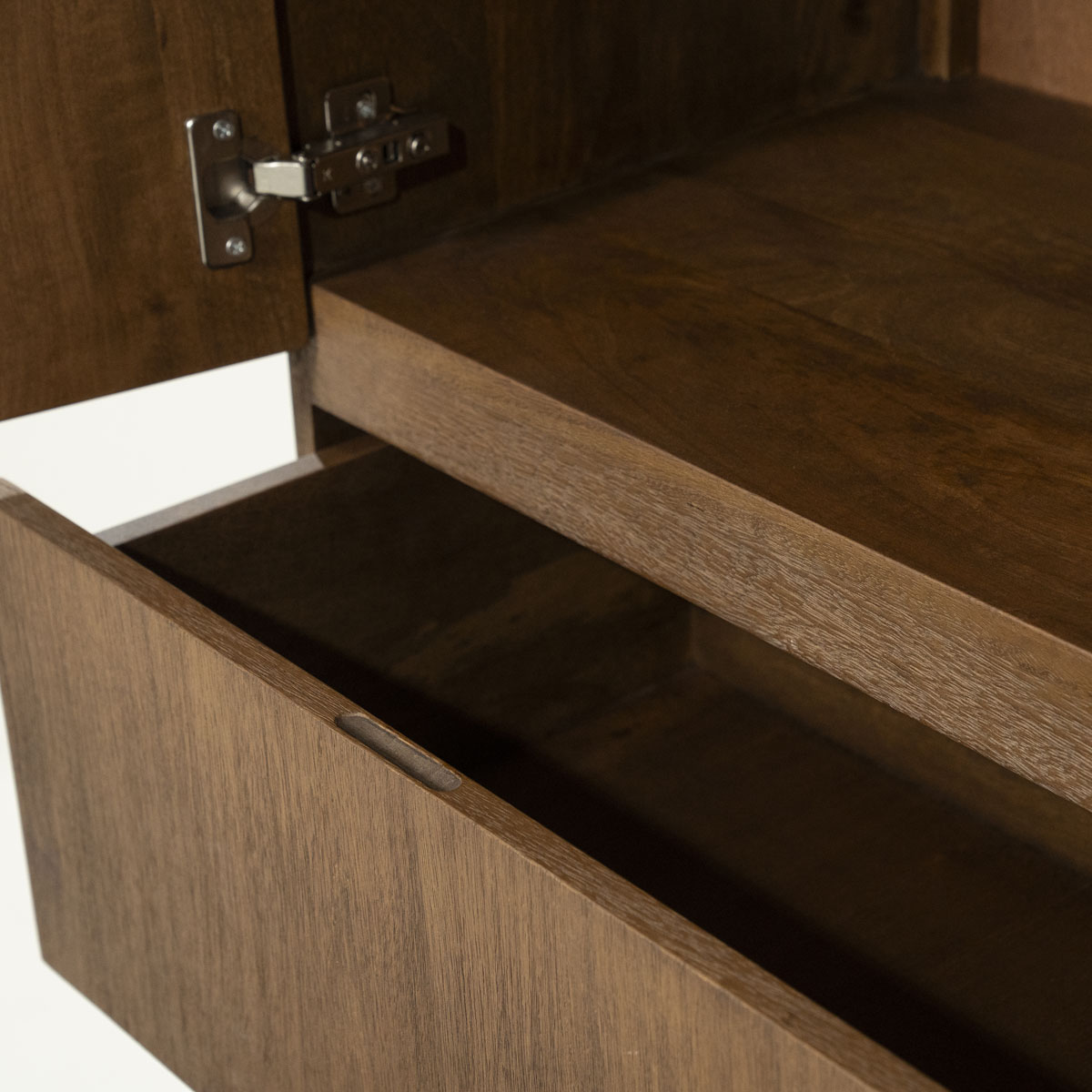 Highboard King mit 2 Türen Mango Holz Furnier