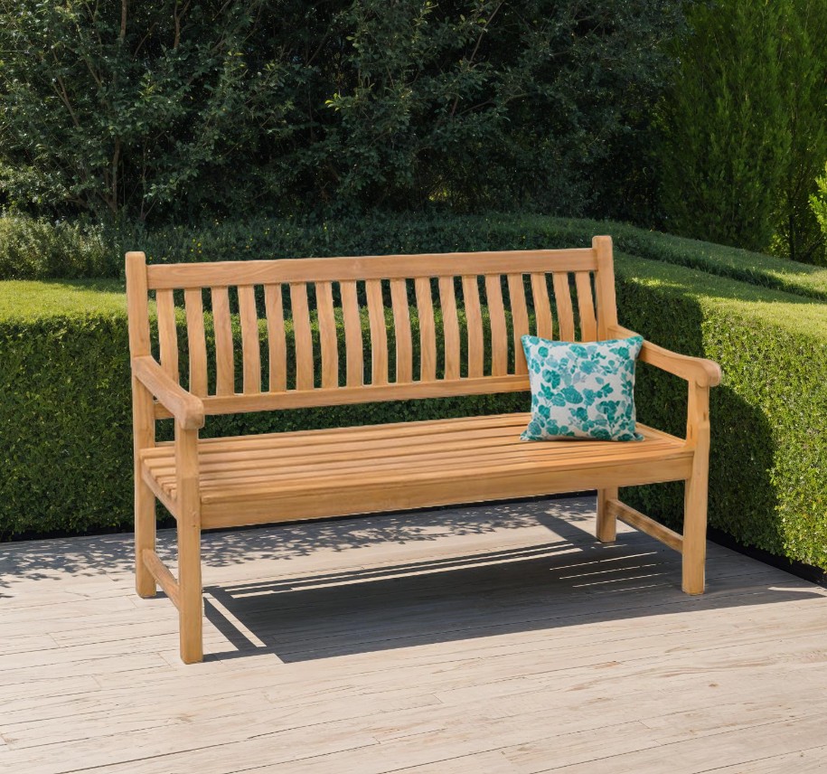 Teak Gartenbank 120 cm PATRICK Teakholz