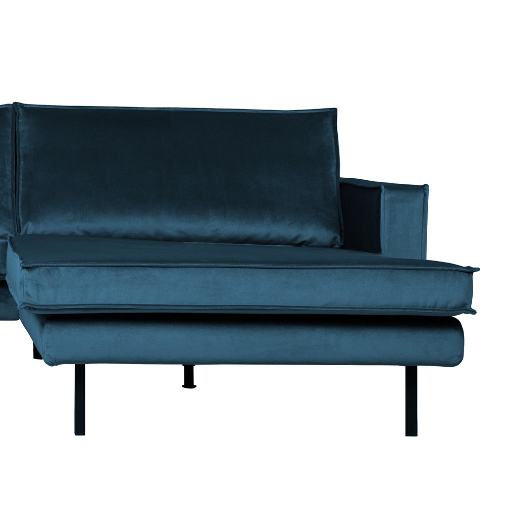 Ecksofa Rodeo Samt blau