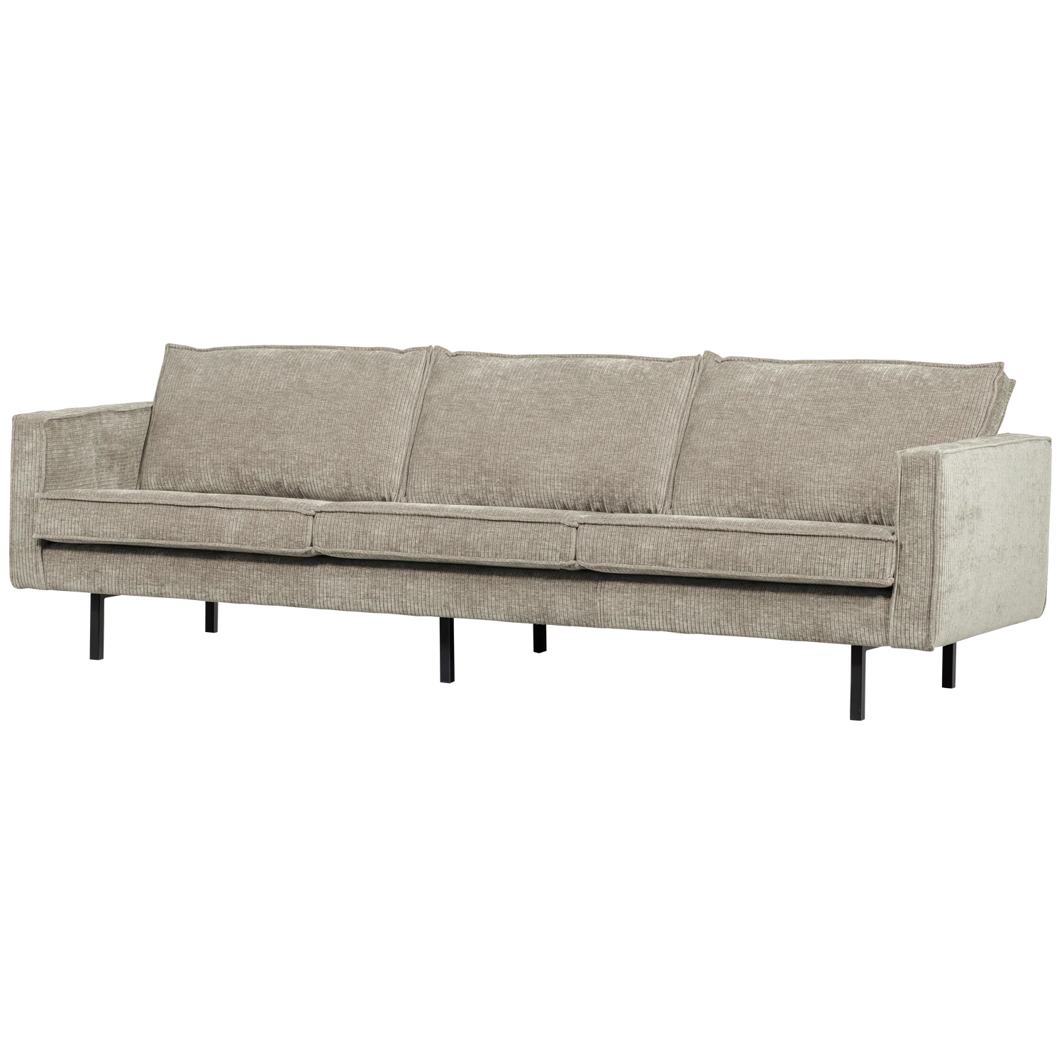 3 Sitzer Sofa RODEO Ribstoff Cord dunkelsand