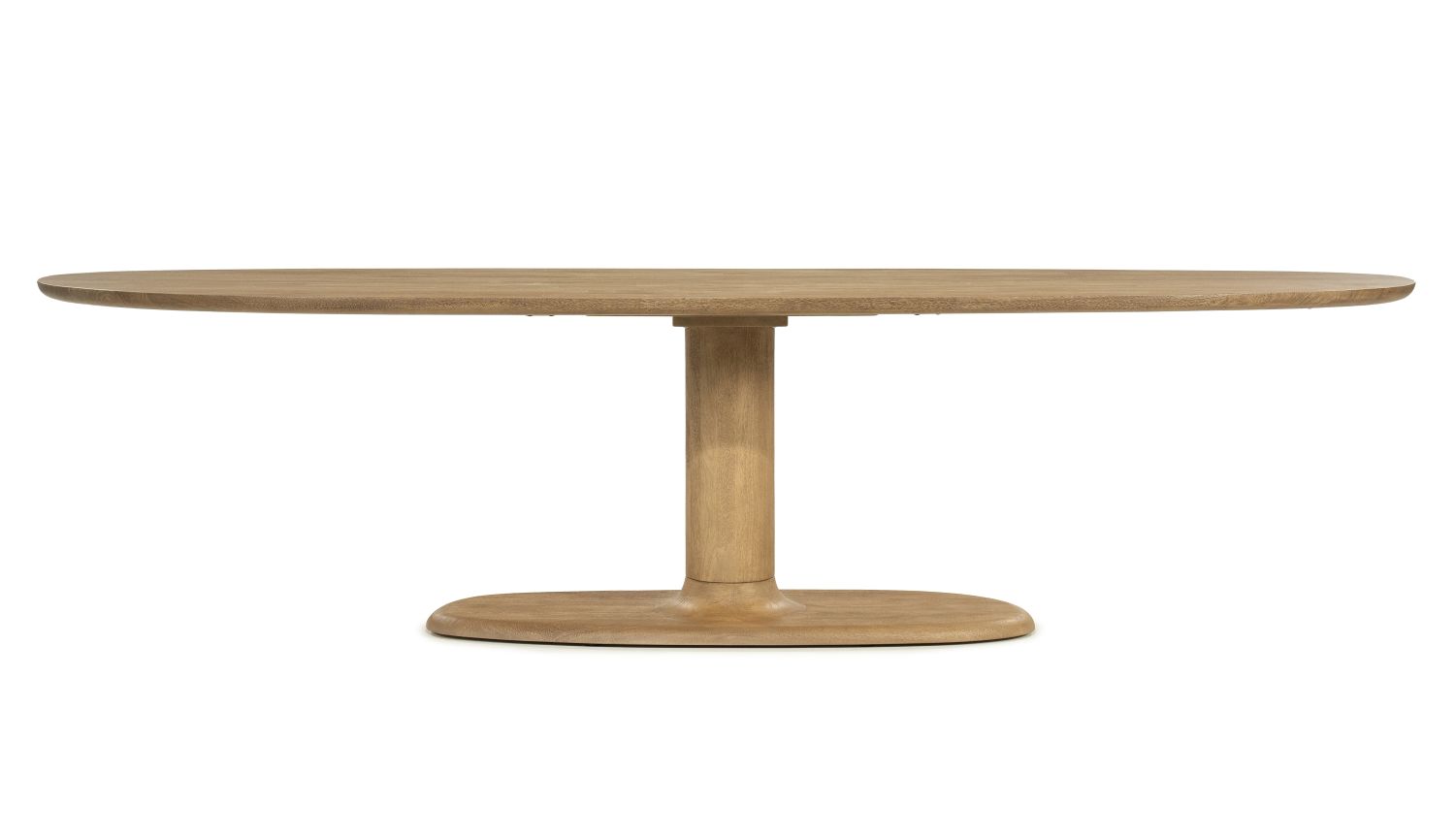 Esstisch Coco oval 300 x 110 cm Mango Massivholz brauntöne