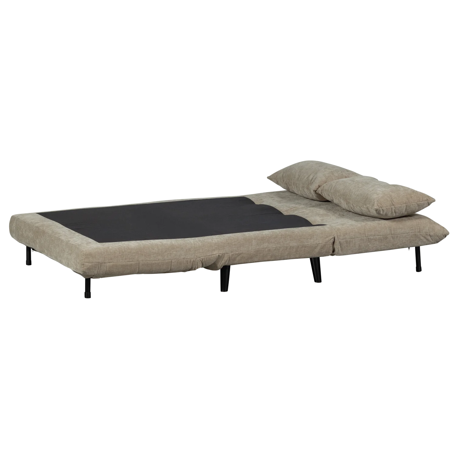 2 Sitzer Schlafsofa XEM B 122 cm ausklappbar Velvet natur