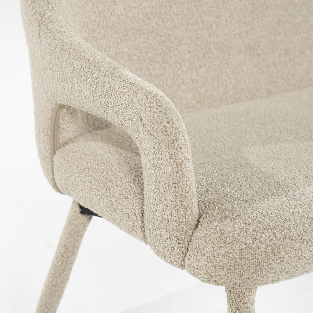 Esstischbank Fika 140 cm Stoff taupe Sitzbank
