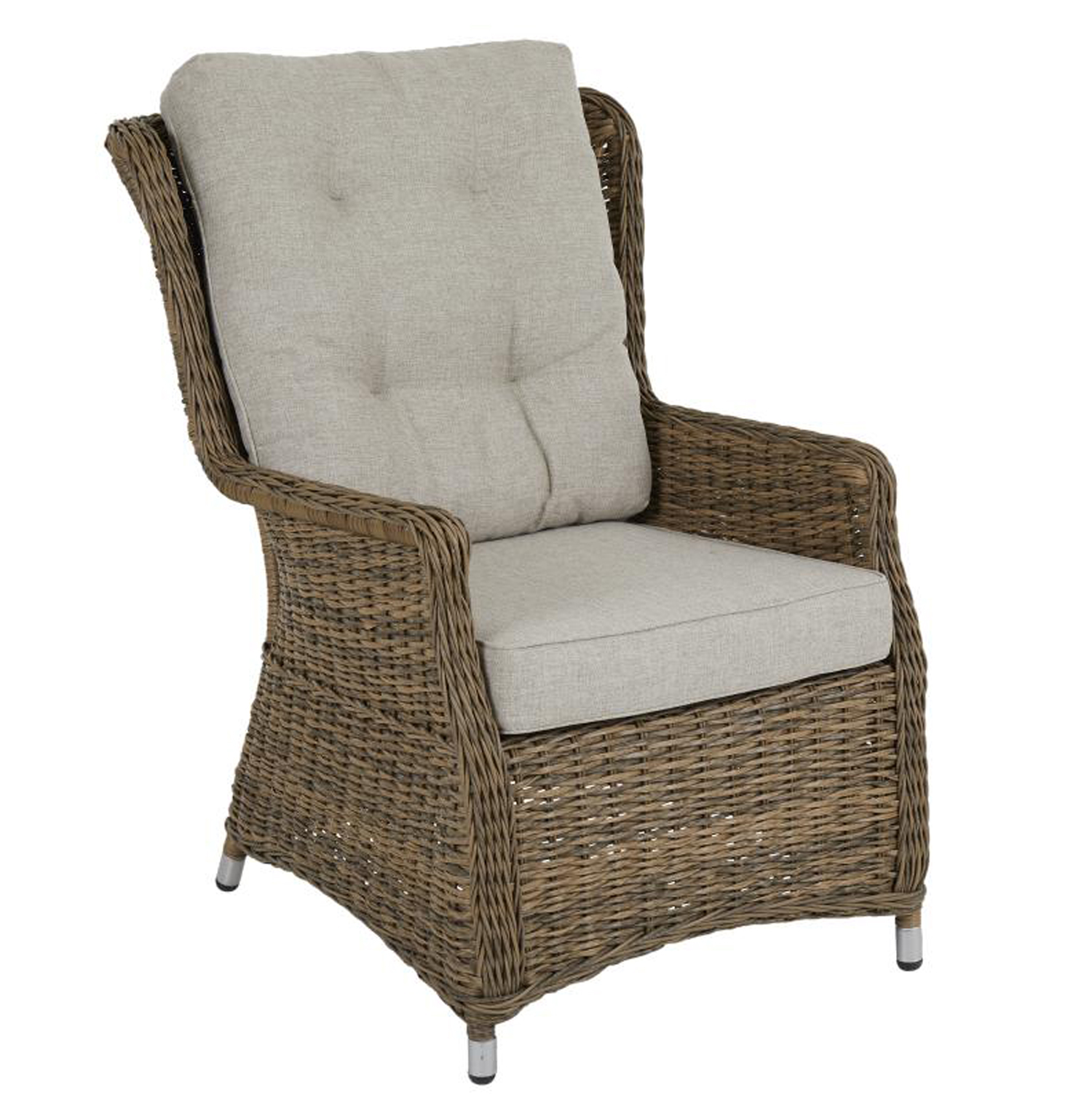 Gartensessel  2´er Set Vallmo incl. Tisch Polyrattan