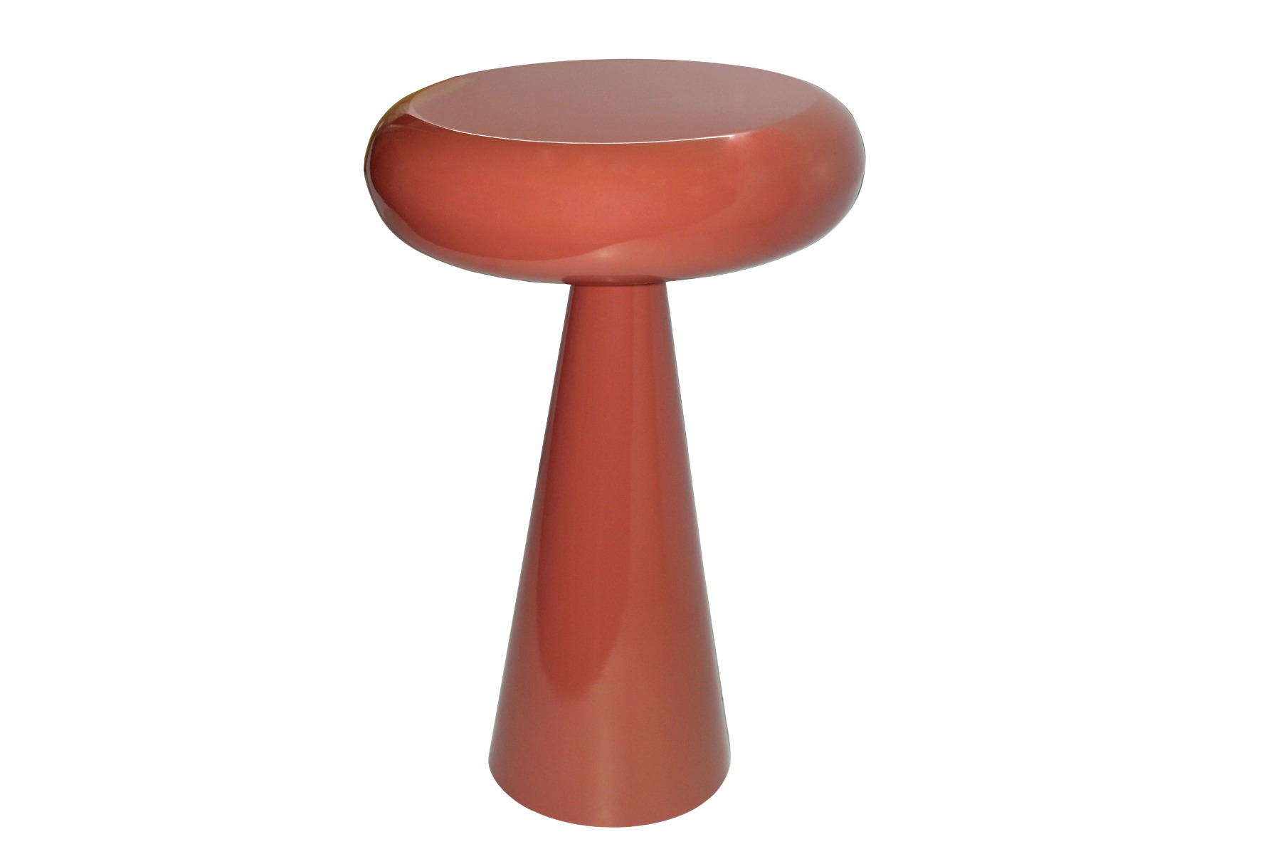Beistelltisch Sam rund Ø 36 cm Metall amber Anstelltisch Sofatisch