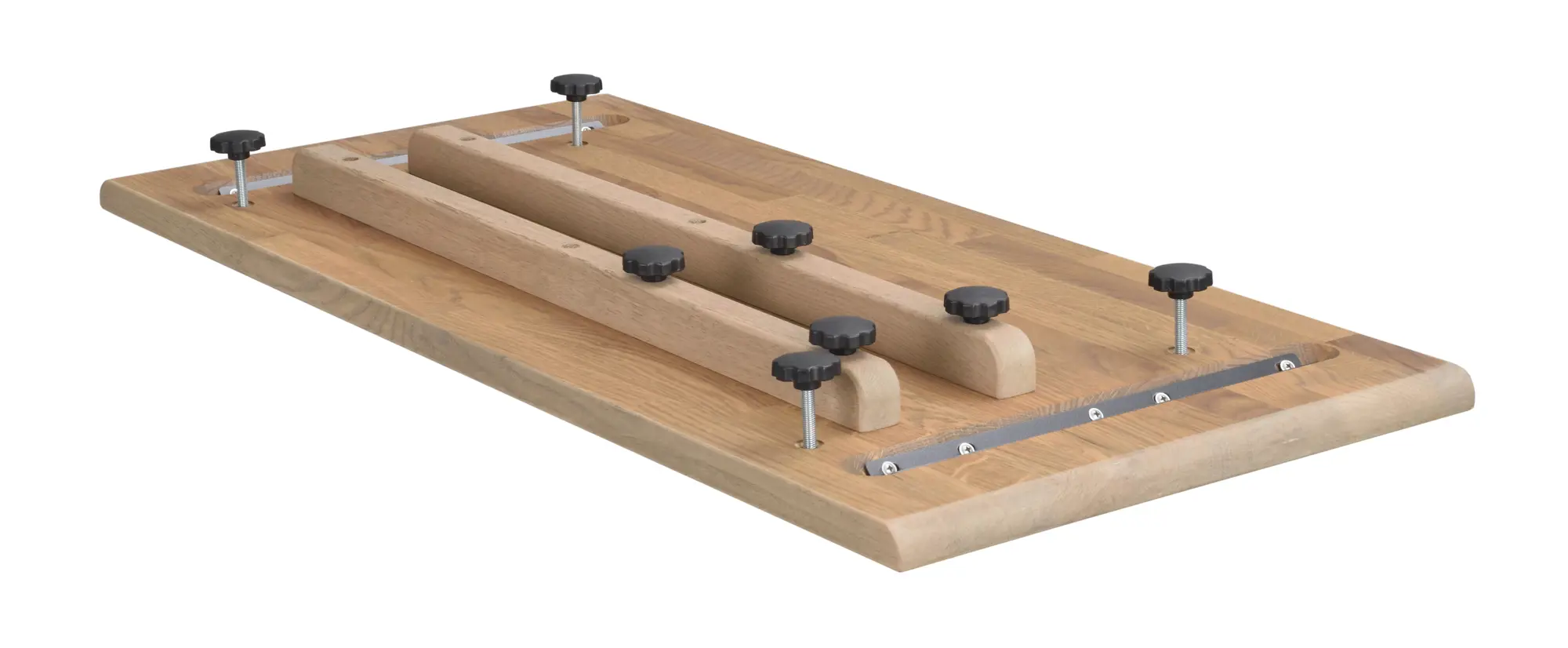 Ansteckplatte für Esstisch LAPPERON 220 x 95 Eiche auf 265 - 310 cm sandfarben