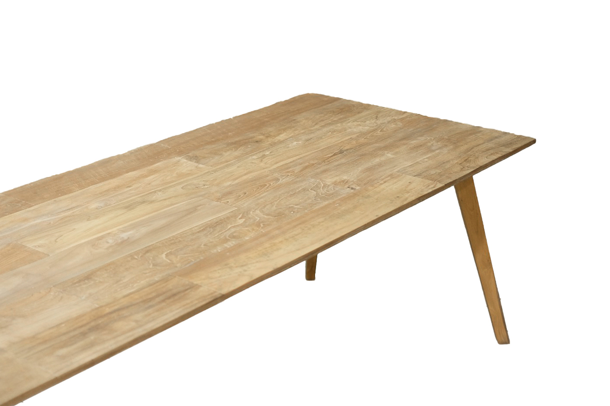 Esstisch TOMAR Teakholz 220 x 100 cm
