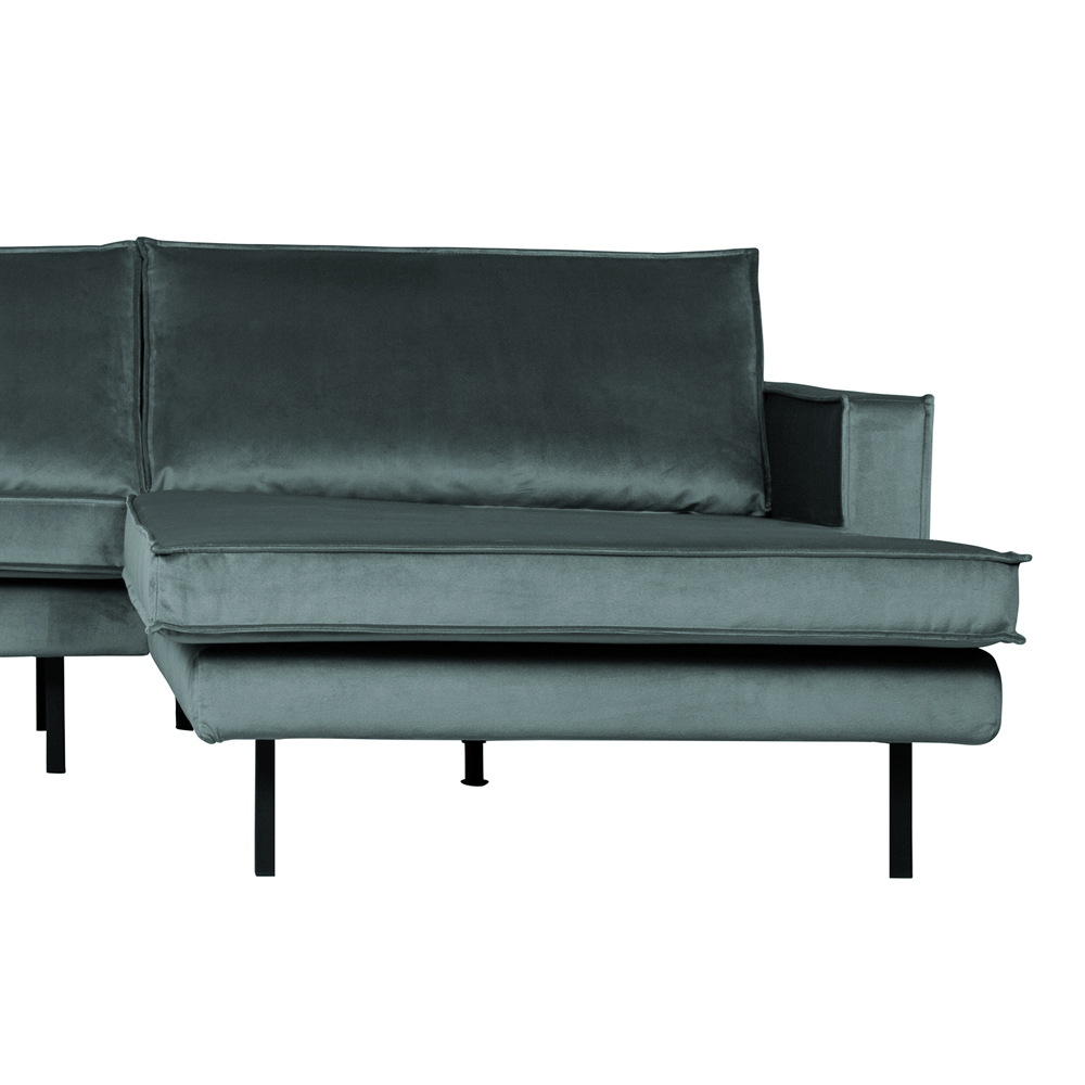 Eckgarnitur Rodeo Samt blaugrün Ecksofa