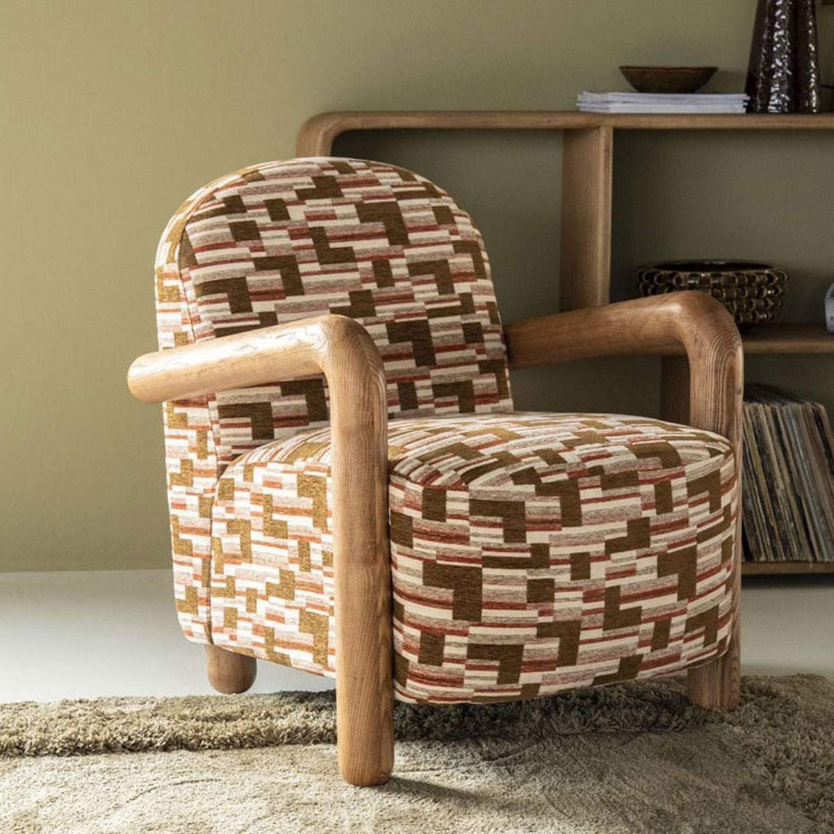 Lounge Sessel Retrova print Fernsehsessel Relaxsessel