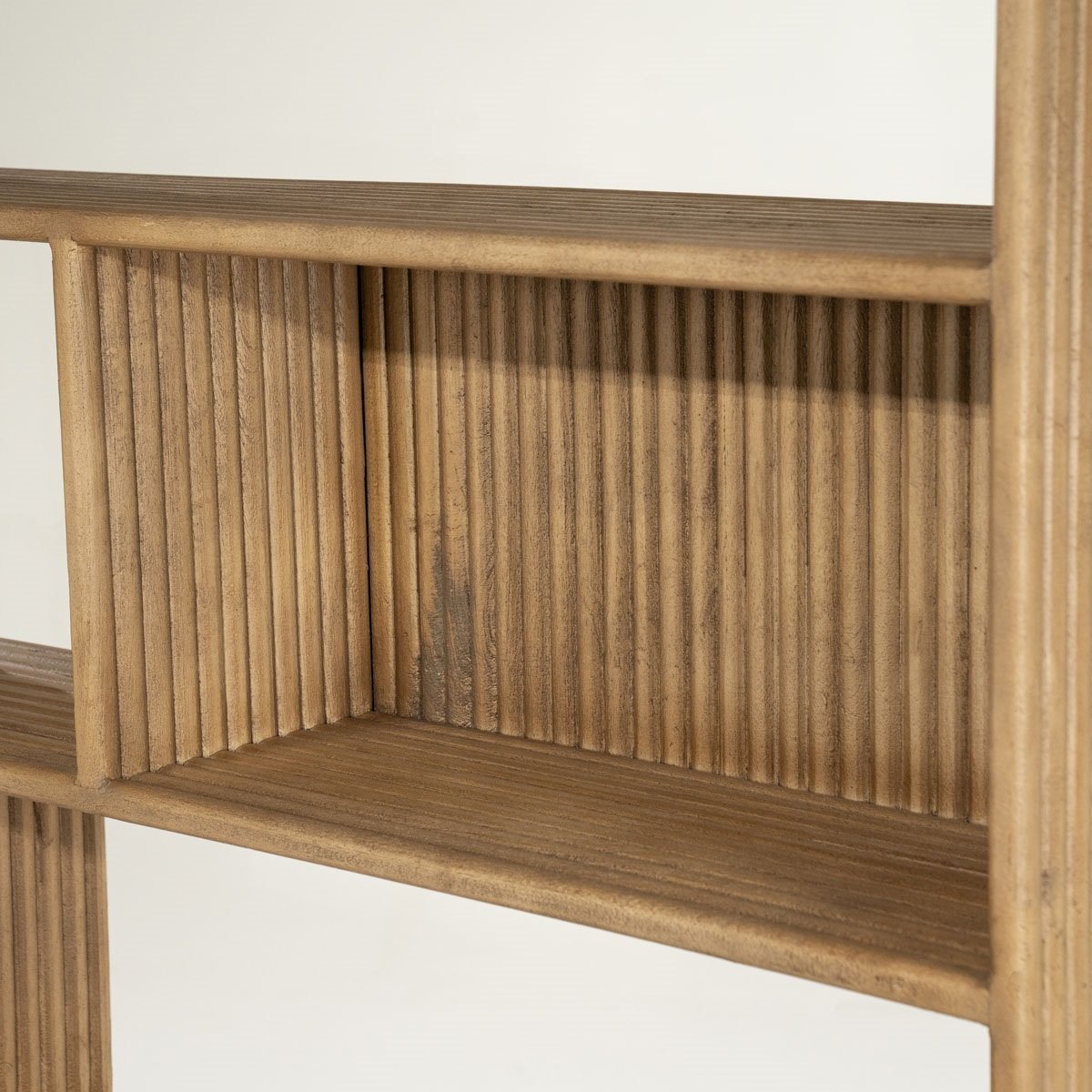 Bücherregal Regal Rigato groß H 200 cm Mango Massivholz braun