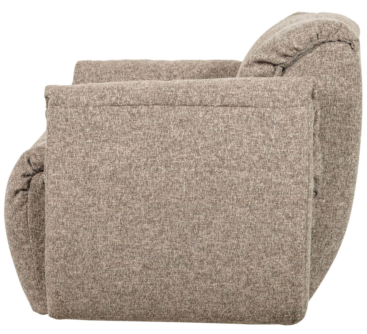 Sessel BAGGY drehbar Webstoff braun melange