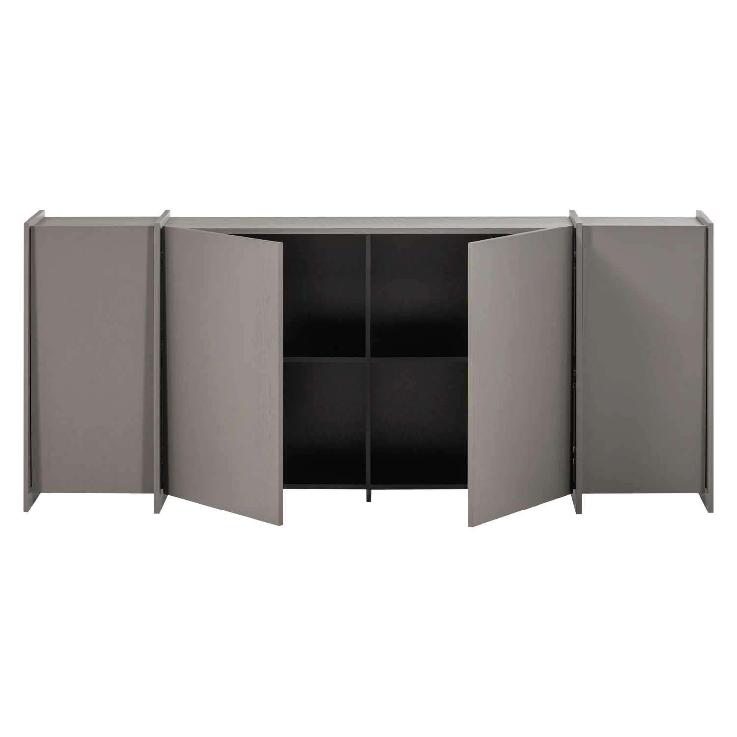 Kommode BROCK B 200 cm Esche Furnier warmgrau