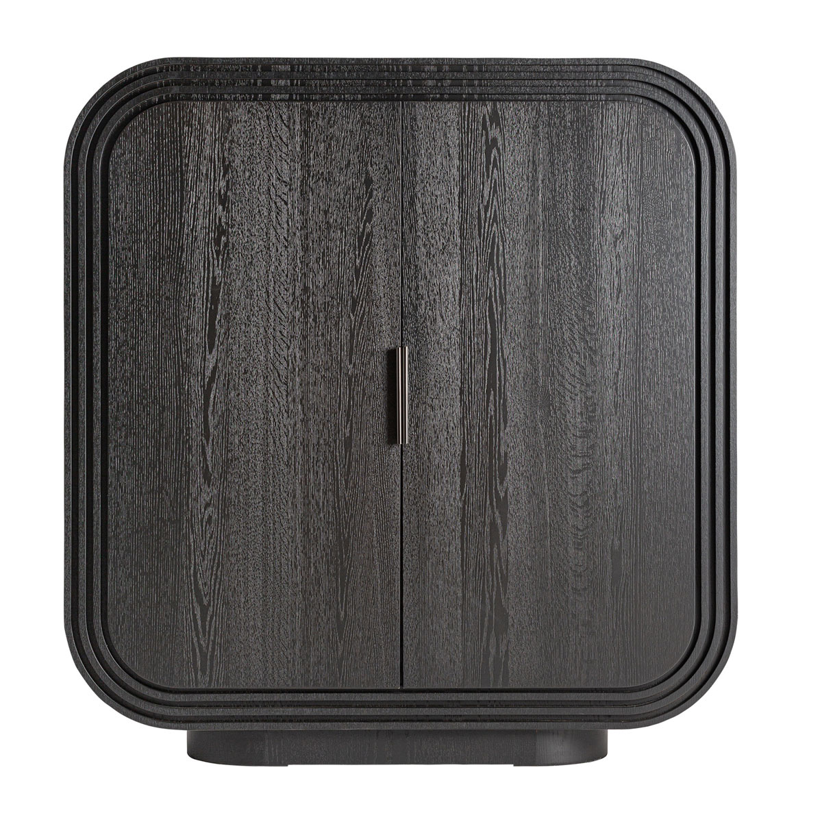 Schrank RIZE H 148 cm Eichenholz schwarz Highboard