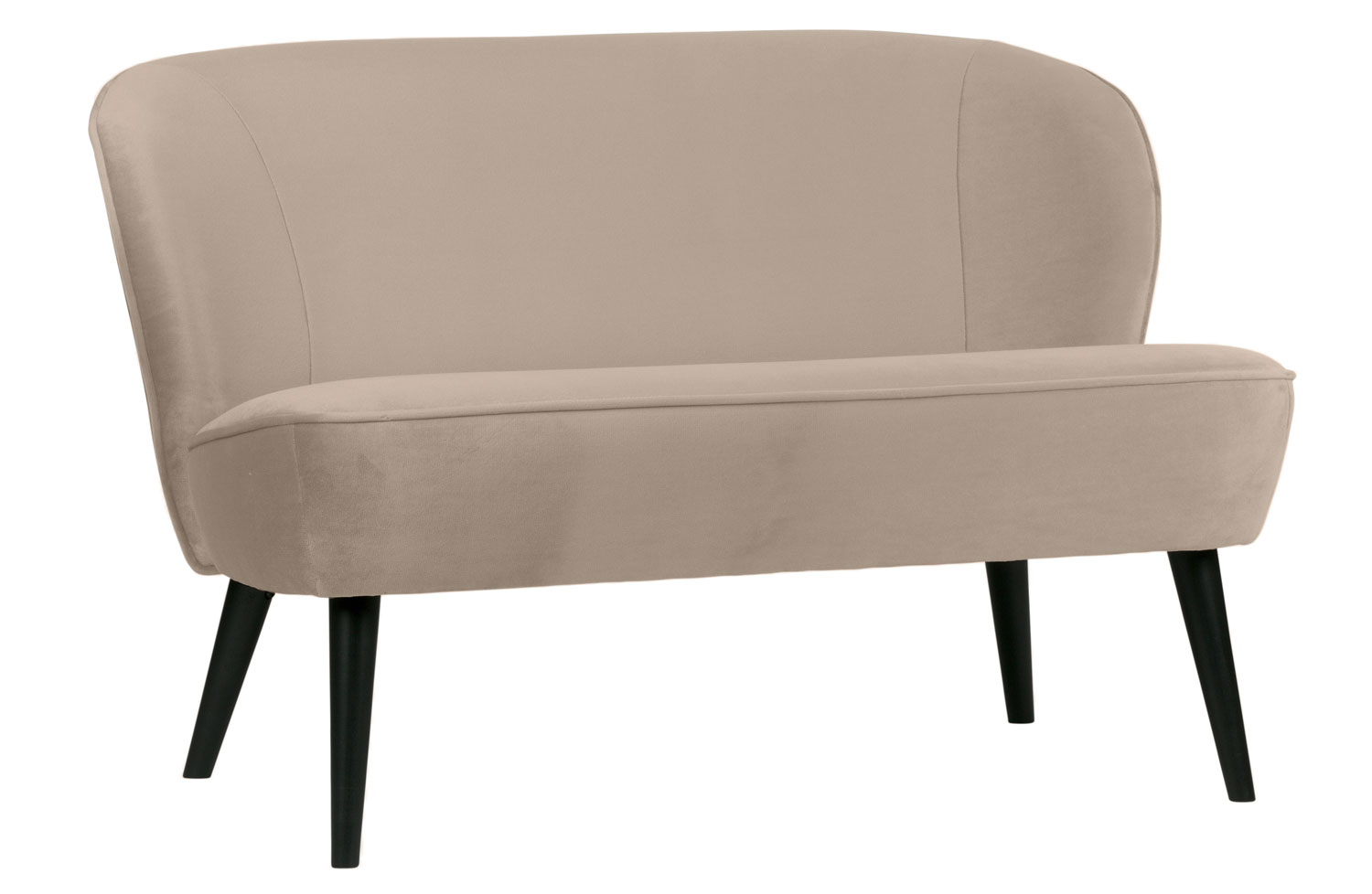 woood kleines 2 Sitzer Sofa SARA 110 cm Samt khaki