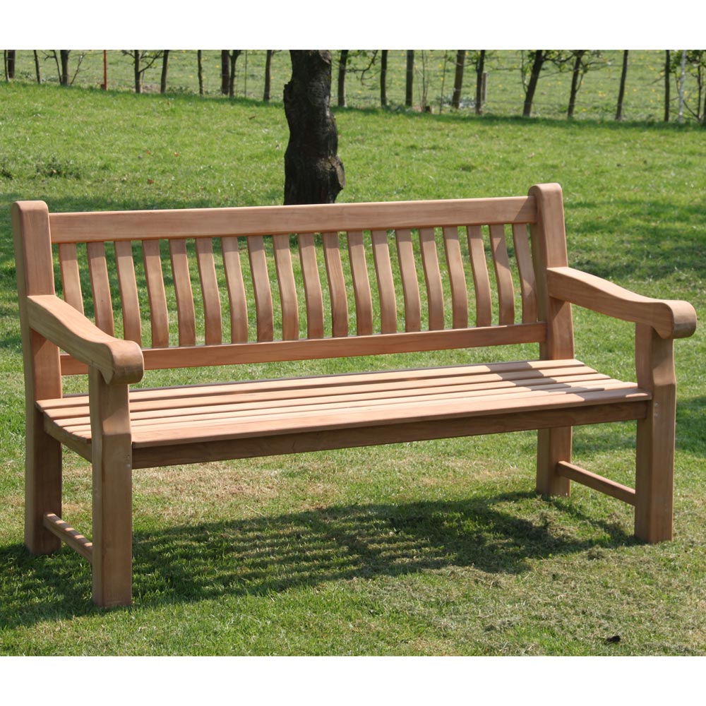 TEAK Gartenbank FAT 200 cm Teakholz massiv