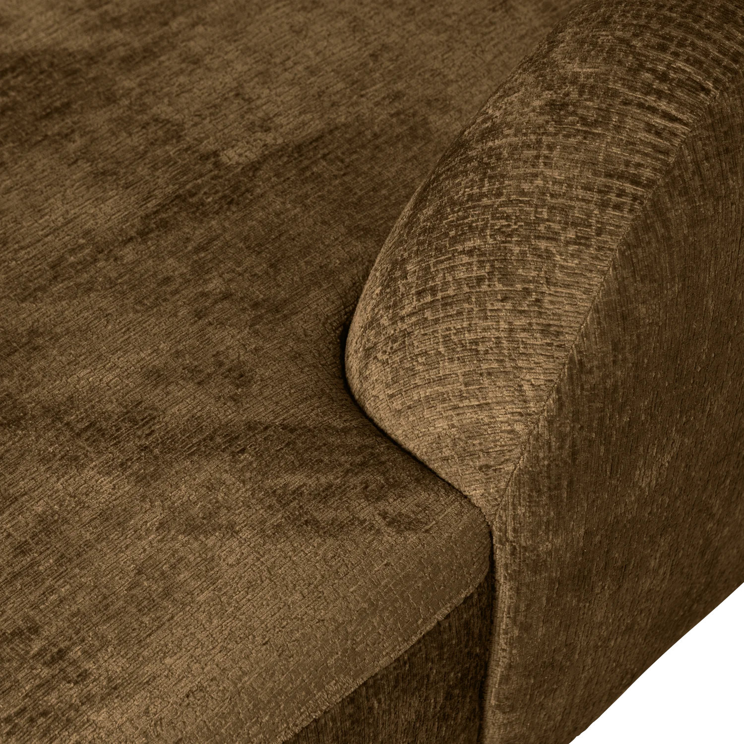 Eckgarnitur Sloping Struktur Velvet messing Ecksofa Longchair rechts