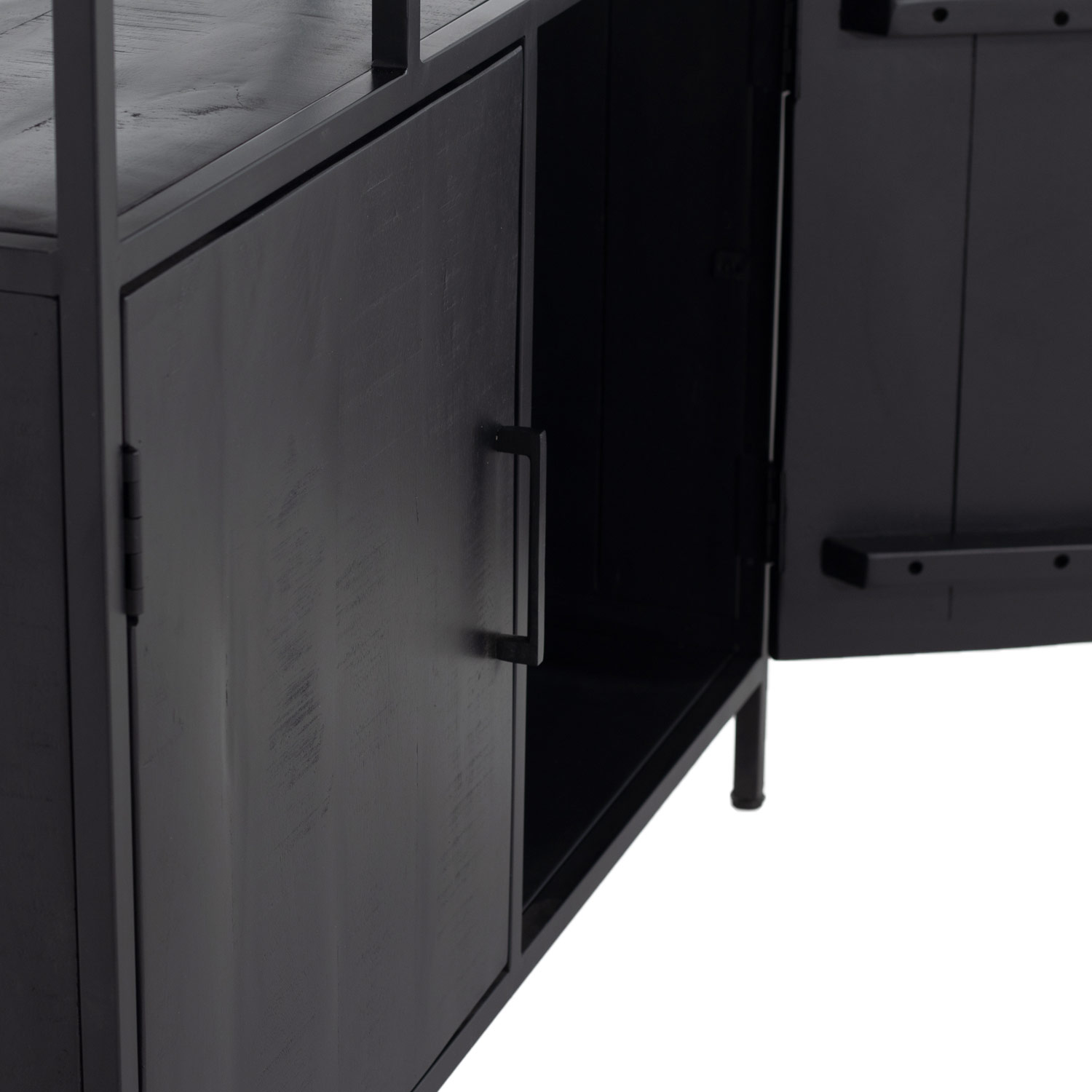 Regal Schrank Schrankregal BONY XL B 110 cm schwarz