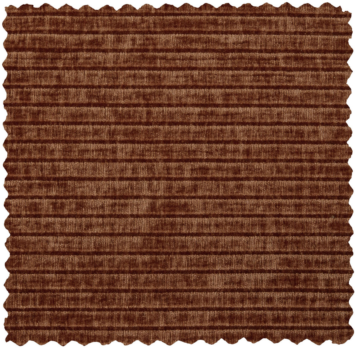 woood Pouf MOJO 80 x 60 cm Hocker Sitzhocker gerippt rostbraun
