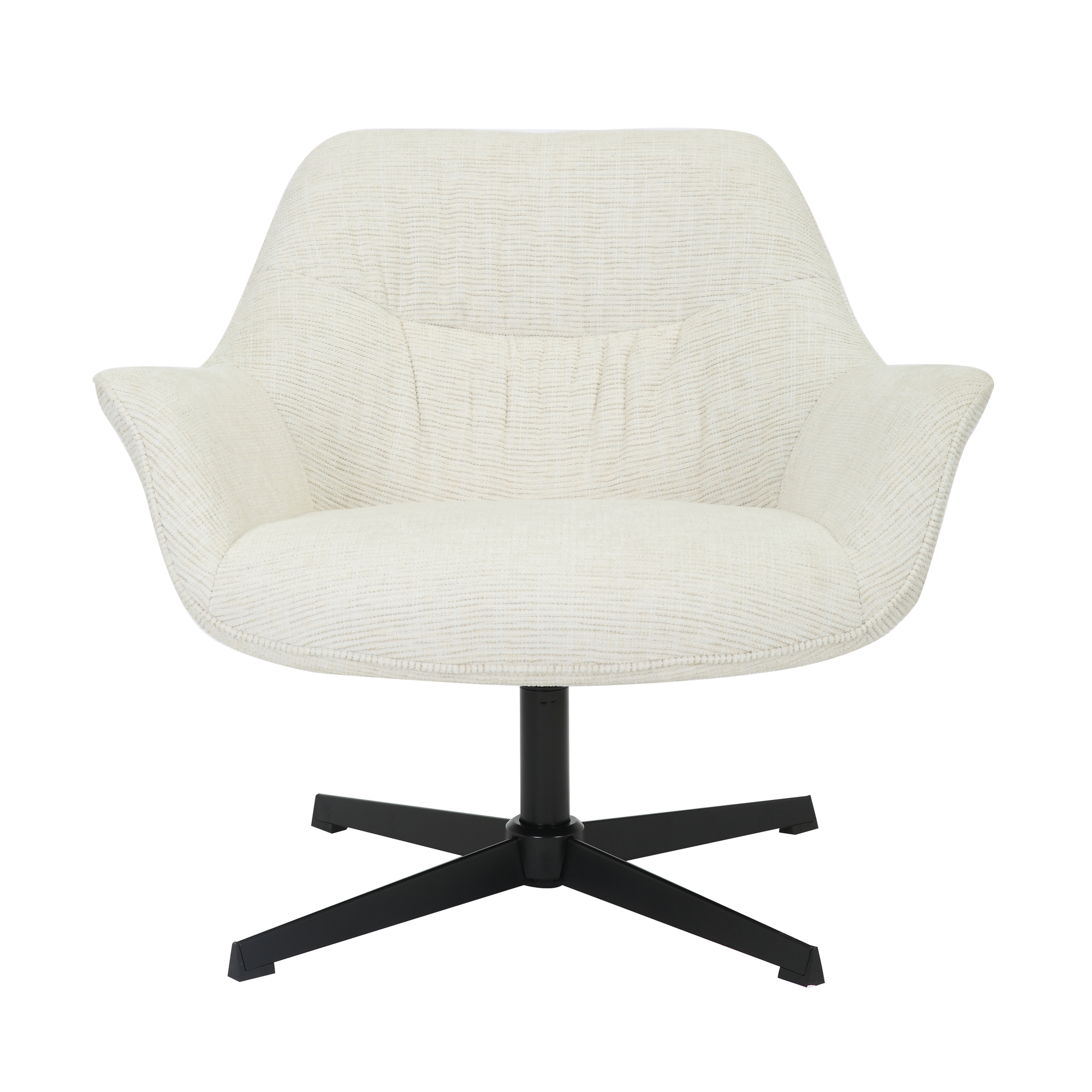 Sessel Daphne mit Armlehnen Drehsessel Stoff sandfarben Relaxsessel Fernsehsessel