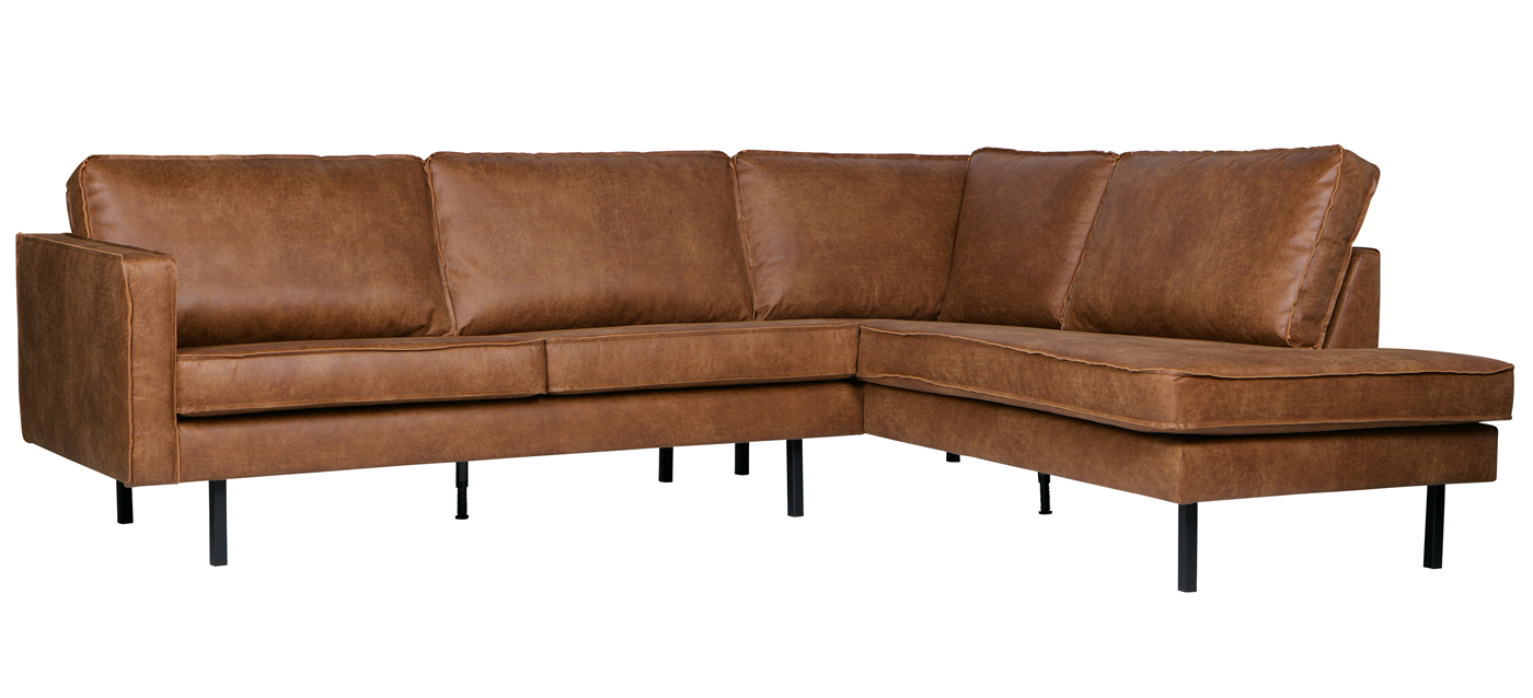 Ecksofa Rodeo recyceltes Leder cognac Sofa