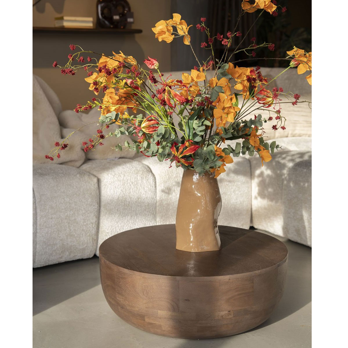 Couchtisch Karibu rund Ø 70 cm Mango Massivholz