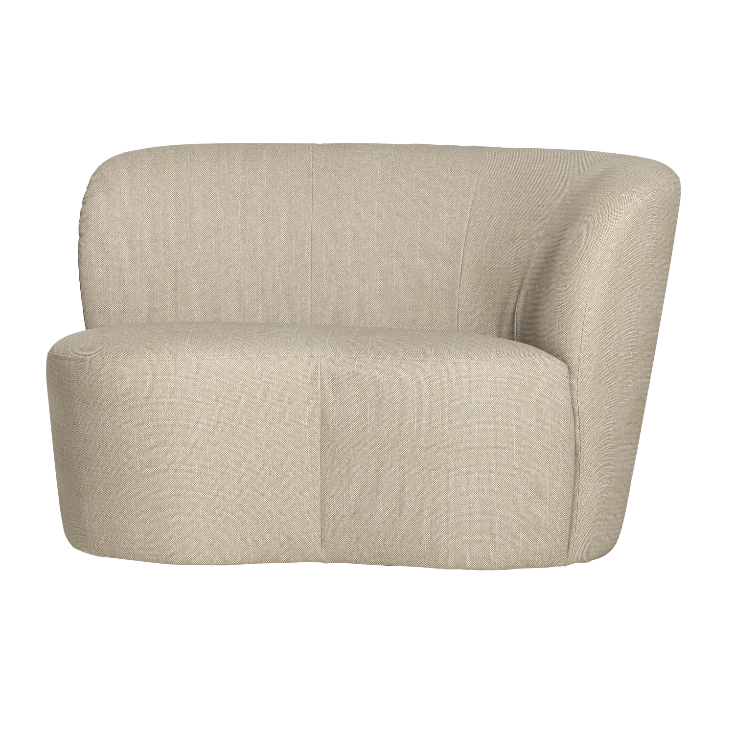 Kleines Garten Loungsofa Sofa STONE rechts sandfarben OUTDOOR