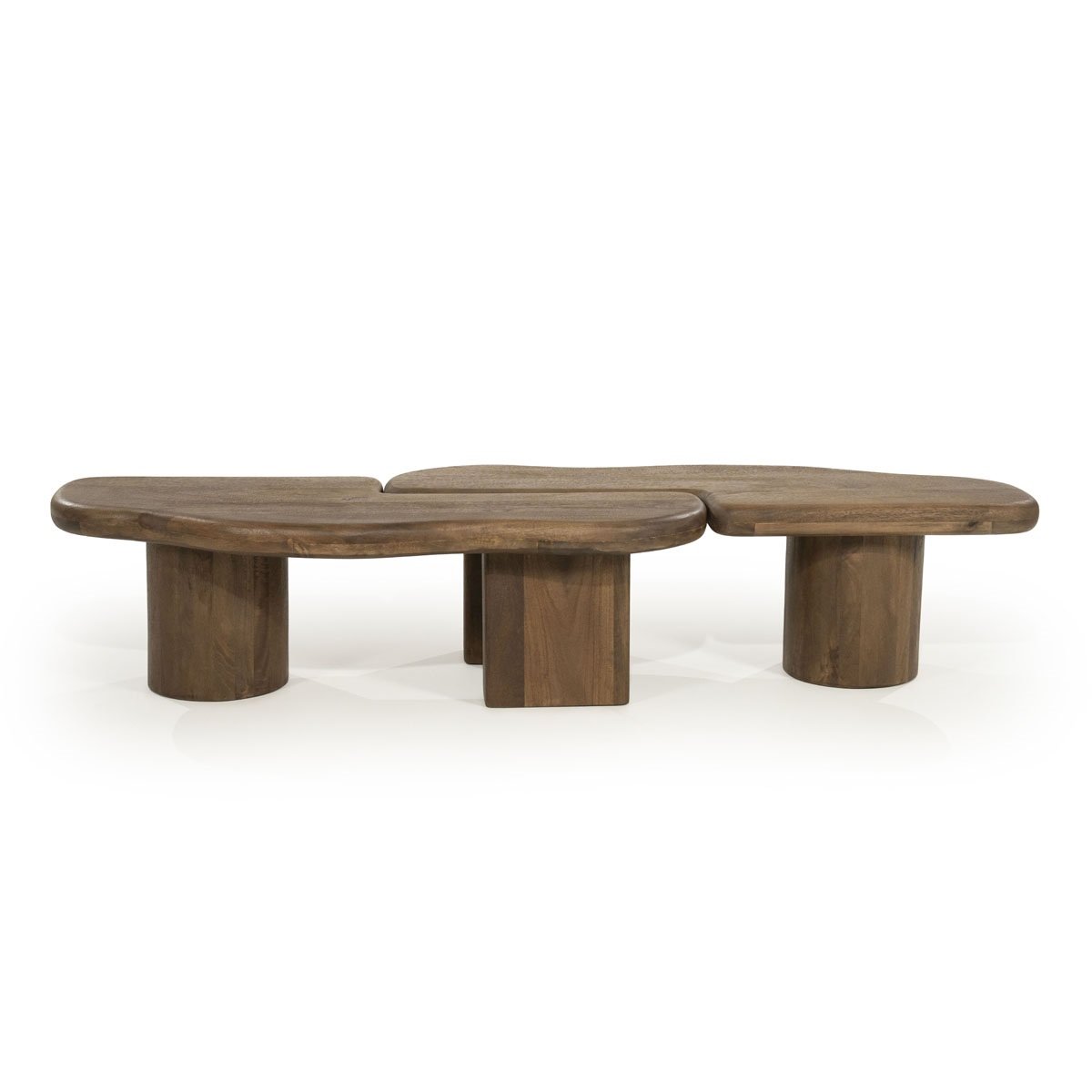 Couchtisch 2 tlg. Yuo 100 x 80 cm Mangoholz