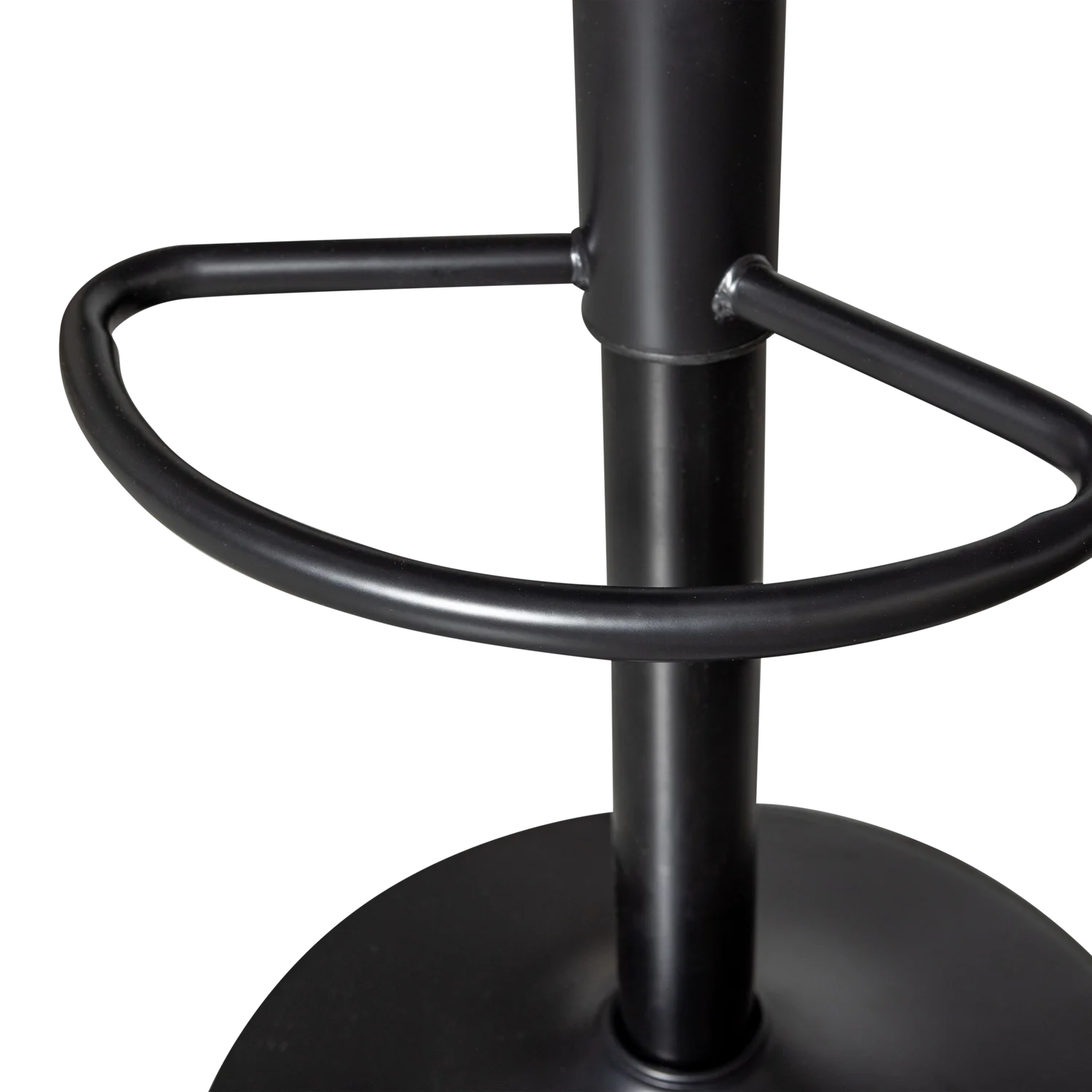 Barhocker ISAAC SH 61-81 cm höhenverstellbar Metall schwarz Barstuhl