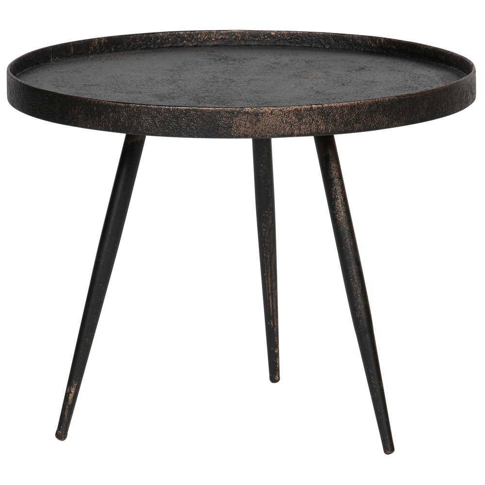 BePueHome Couchtisch Bounds Ø 58 cm Metall antikgold