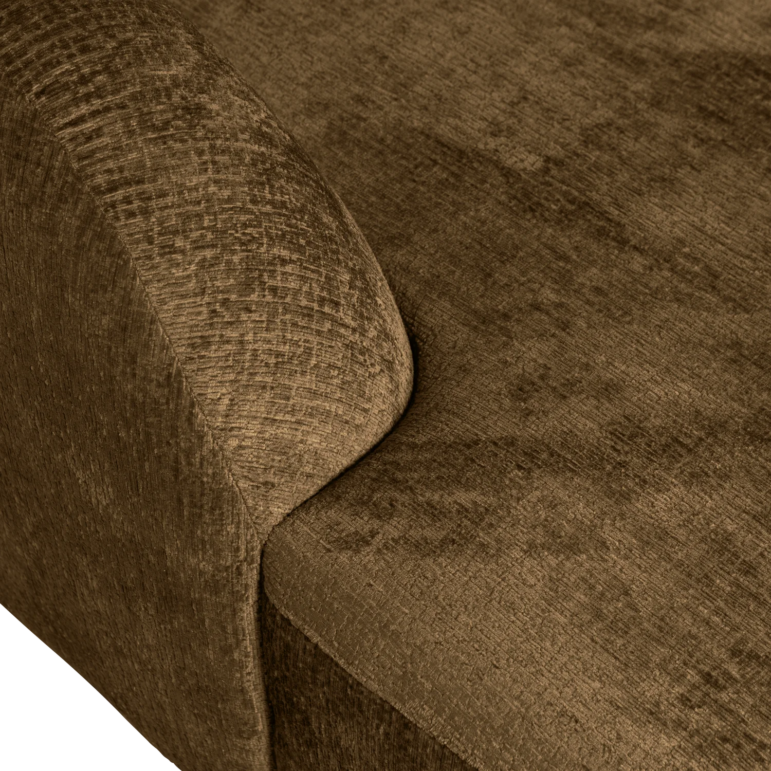 Eckgarnitur Sloping Struktur Velvet messing Ecksofa Longchair links