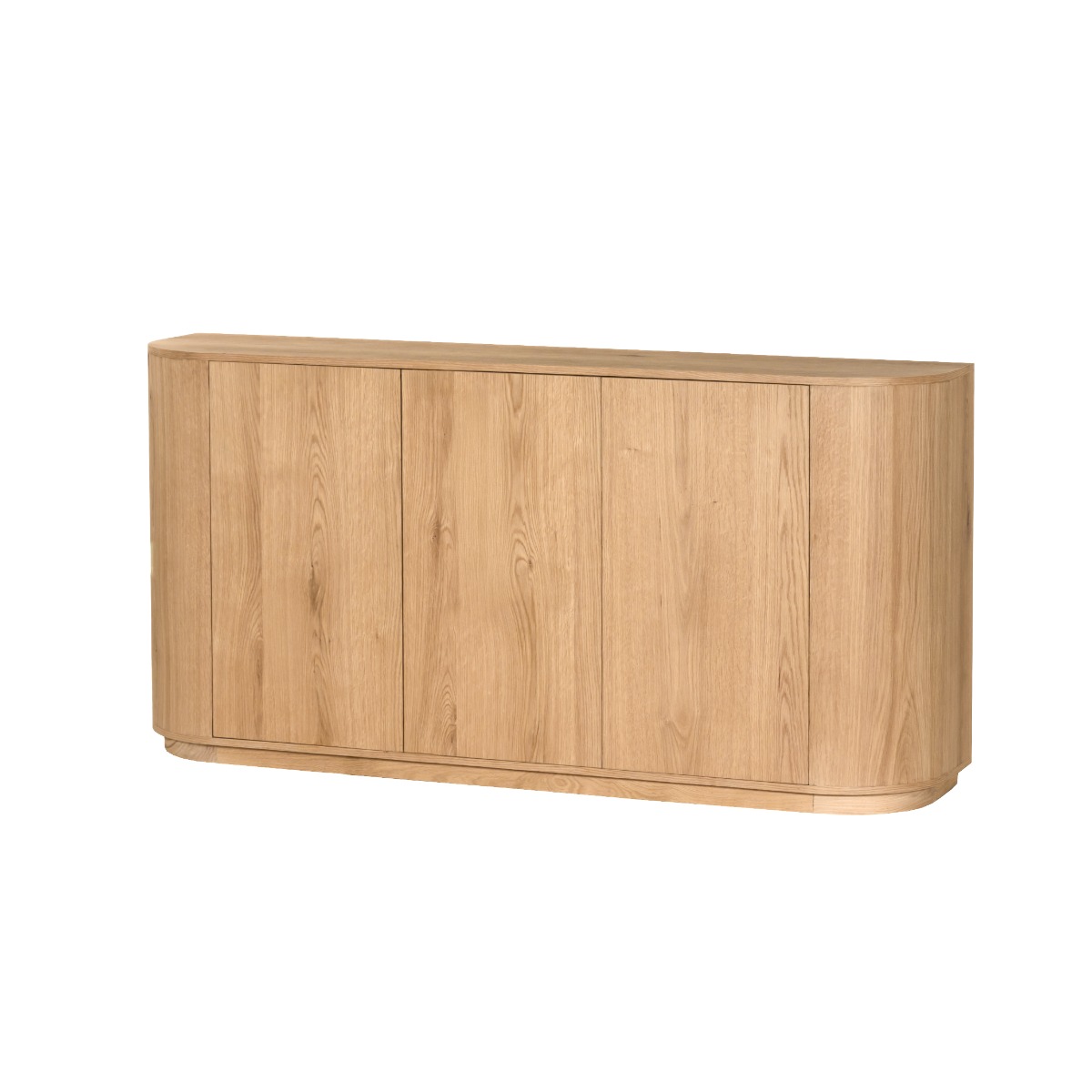 Sideboard Novero 170 cm Eichenholzfurnier natur Kommode