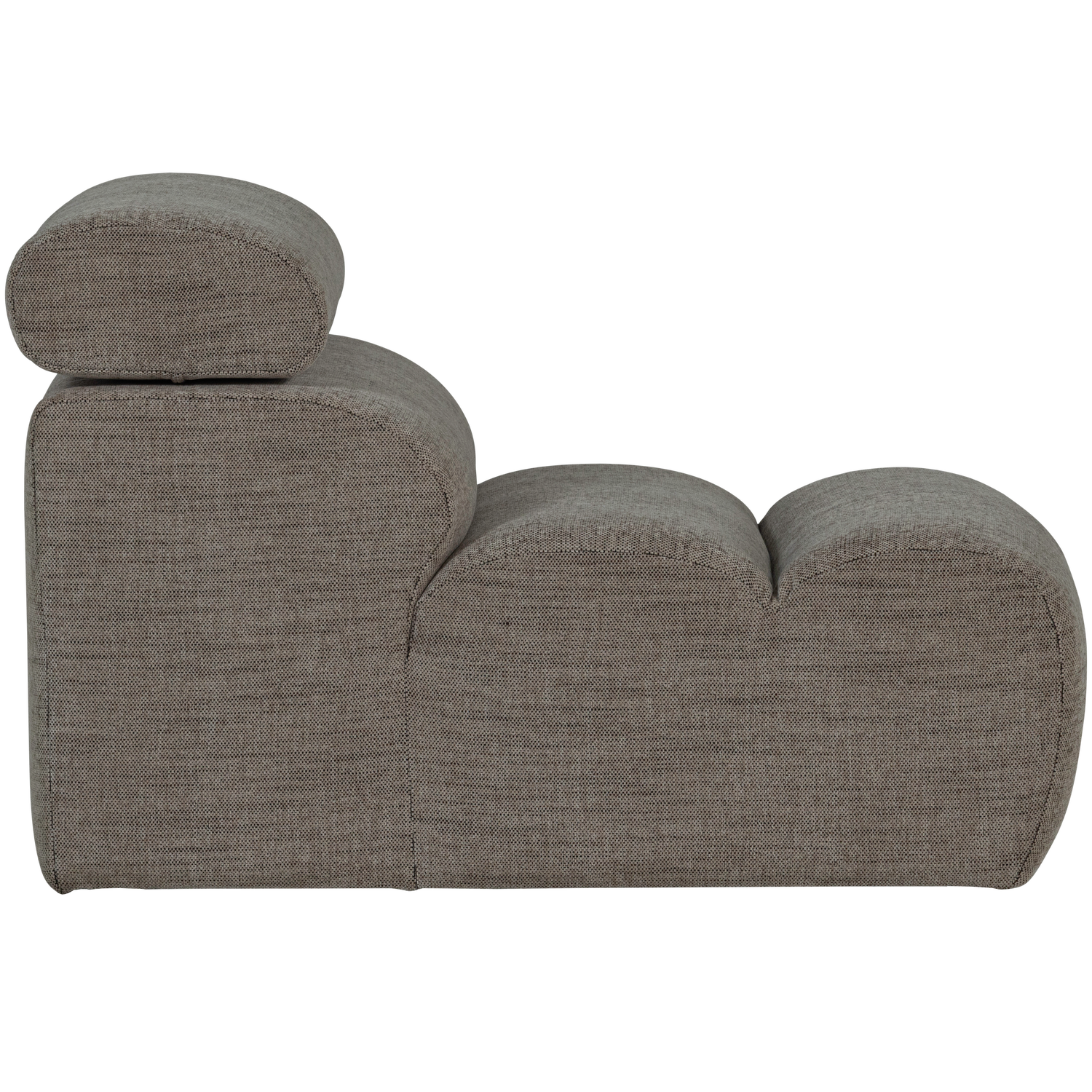 Sofaelement NOVI 82 cm Element Webstoff grau melange