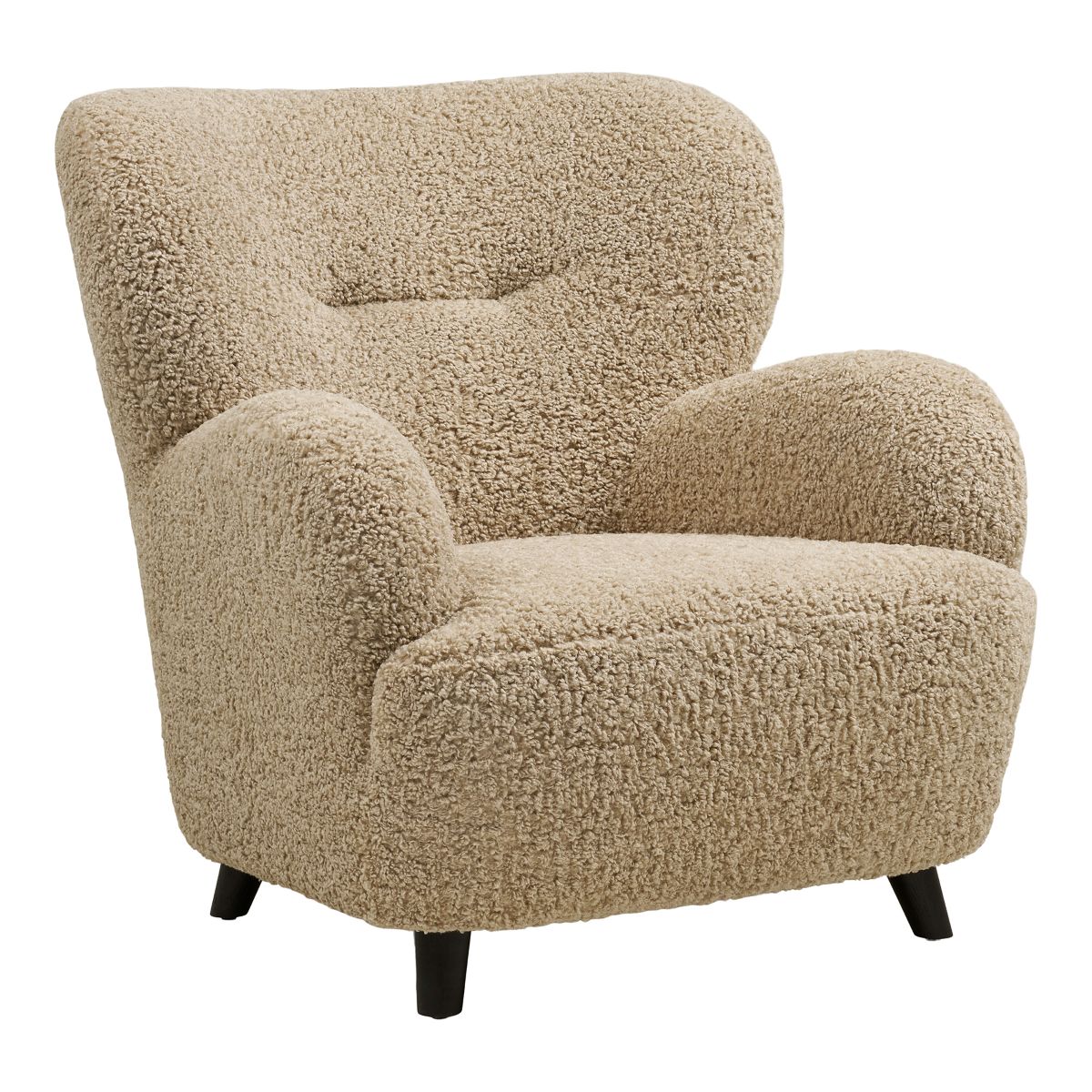Sessel ALVA Kuschelsessel natur beige kuscheliger Stoff