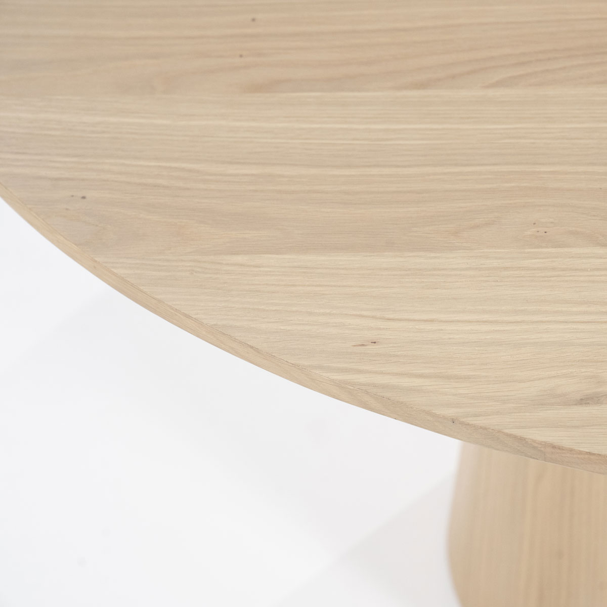 Esstisch Nola rund 130 cm MDF Eiche