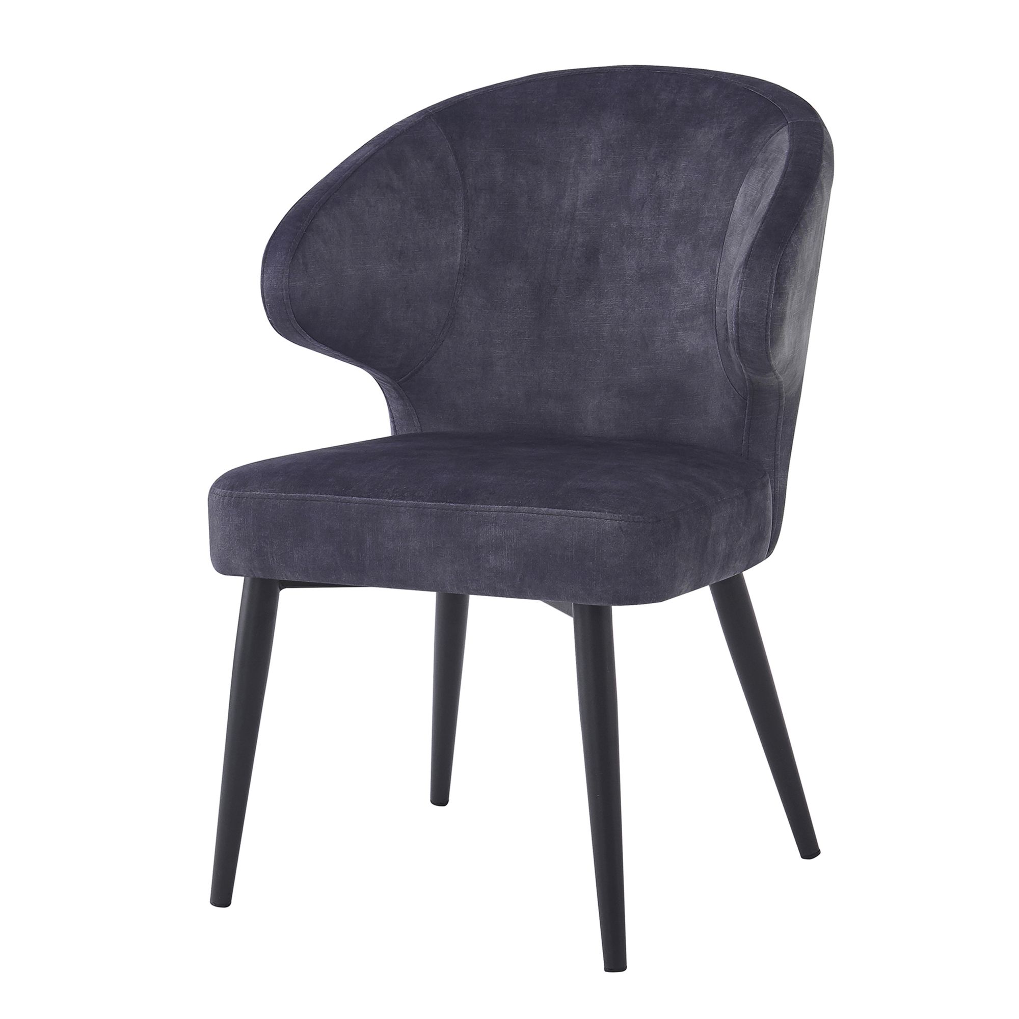 Esszimmerstuhl Donna Stuhl Stoff Velvet anthrazit
